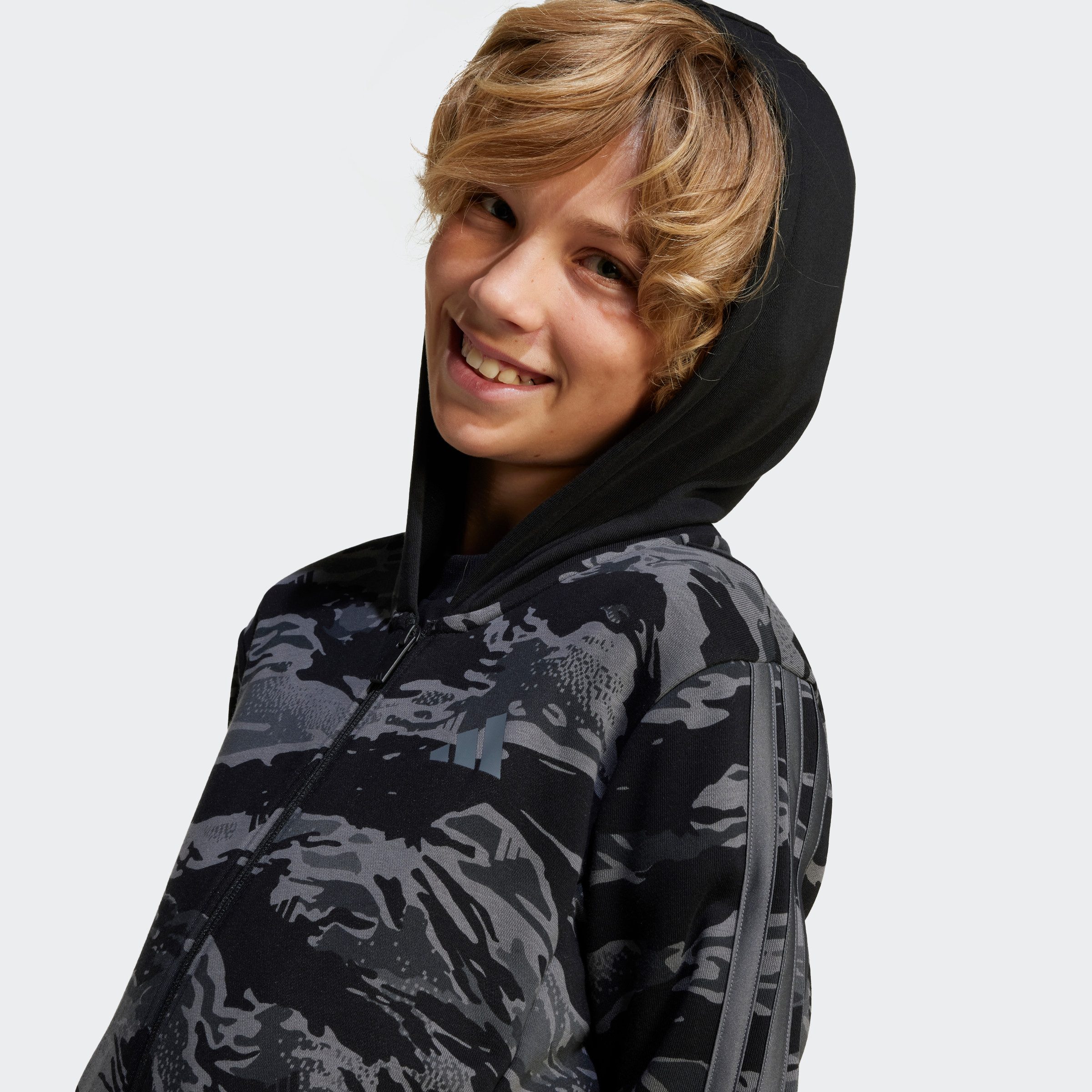 adidas Sportswear Hoodie J CAMO FZ HD