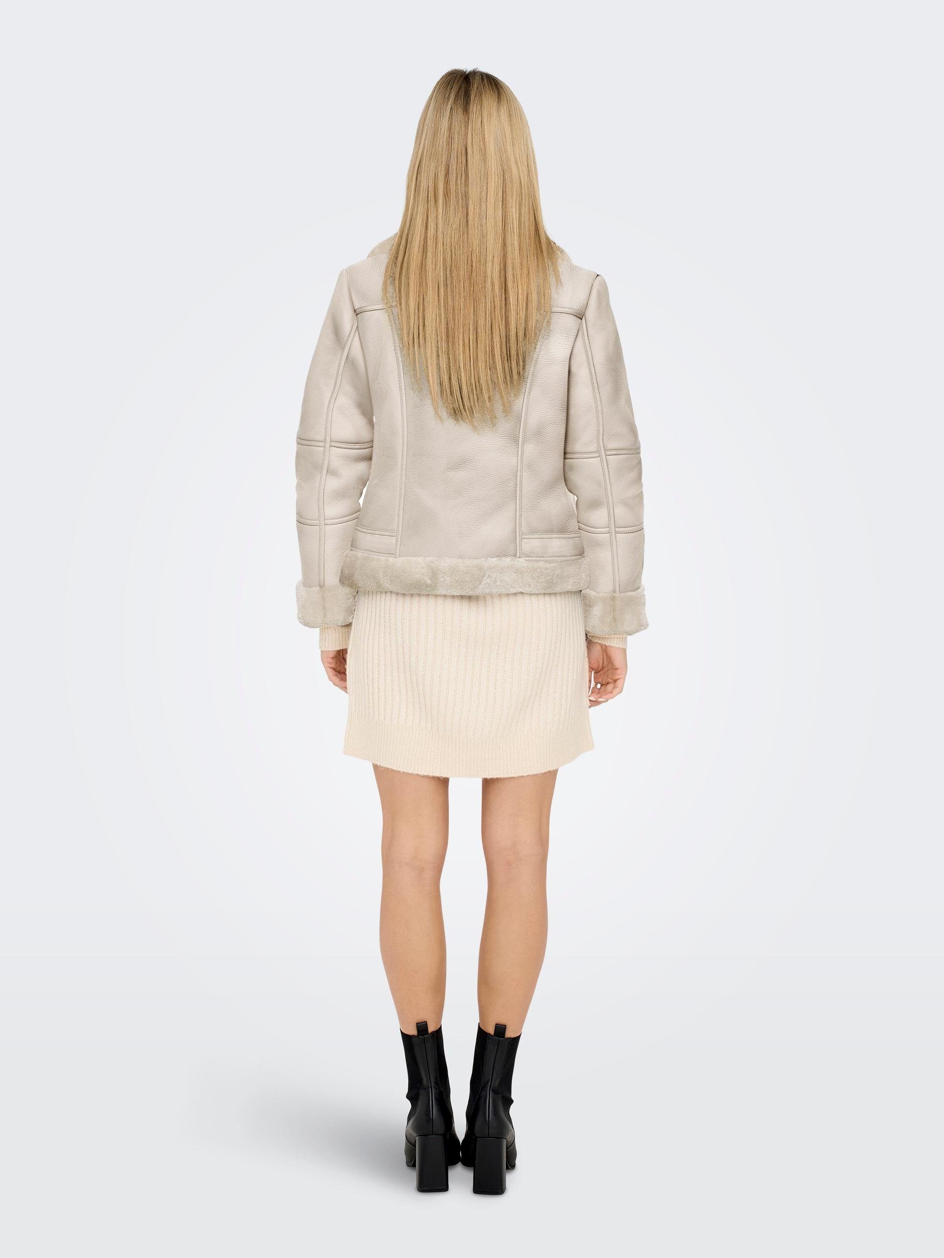 Only Imitatieleren jack ONLAGNETE FAUX LEATHER BIKER JKT OTW in bikerstijl