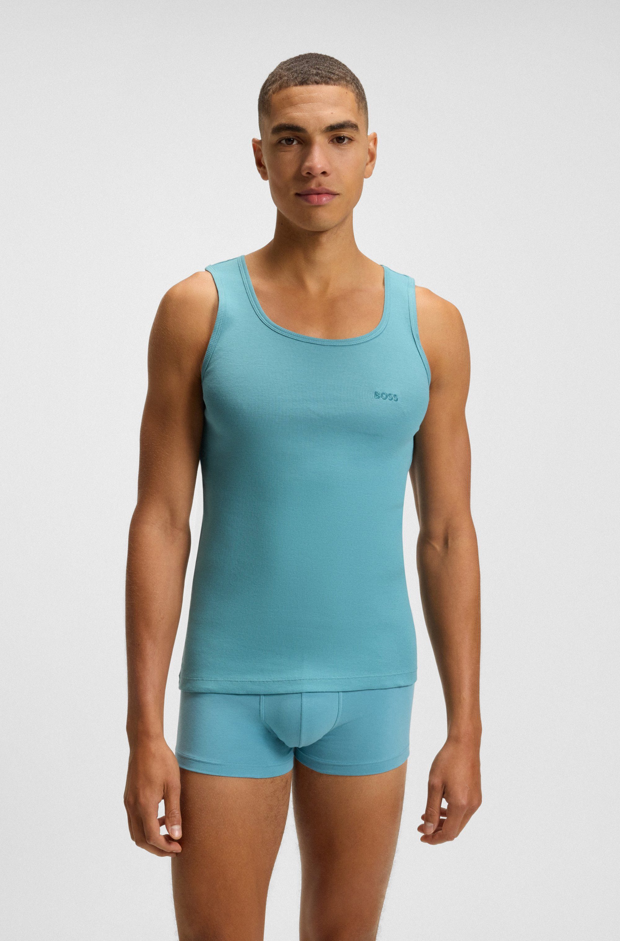 BOSS Tanktop 3P RibClassic BOSS ONE x David Beckham