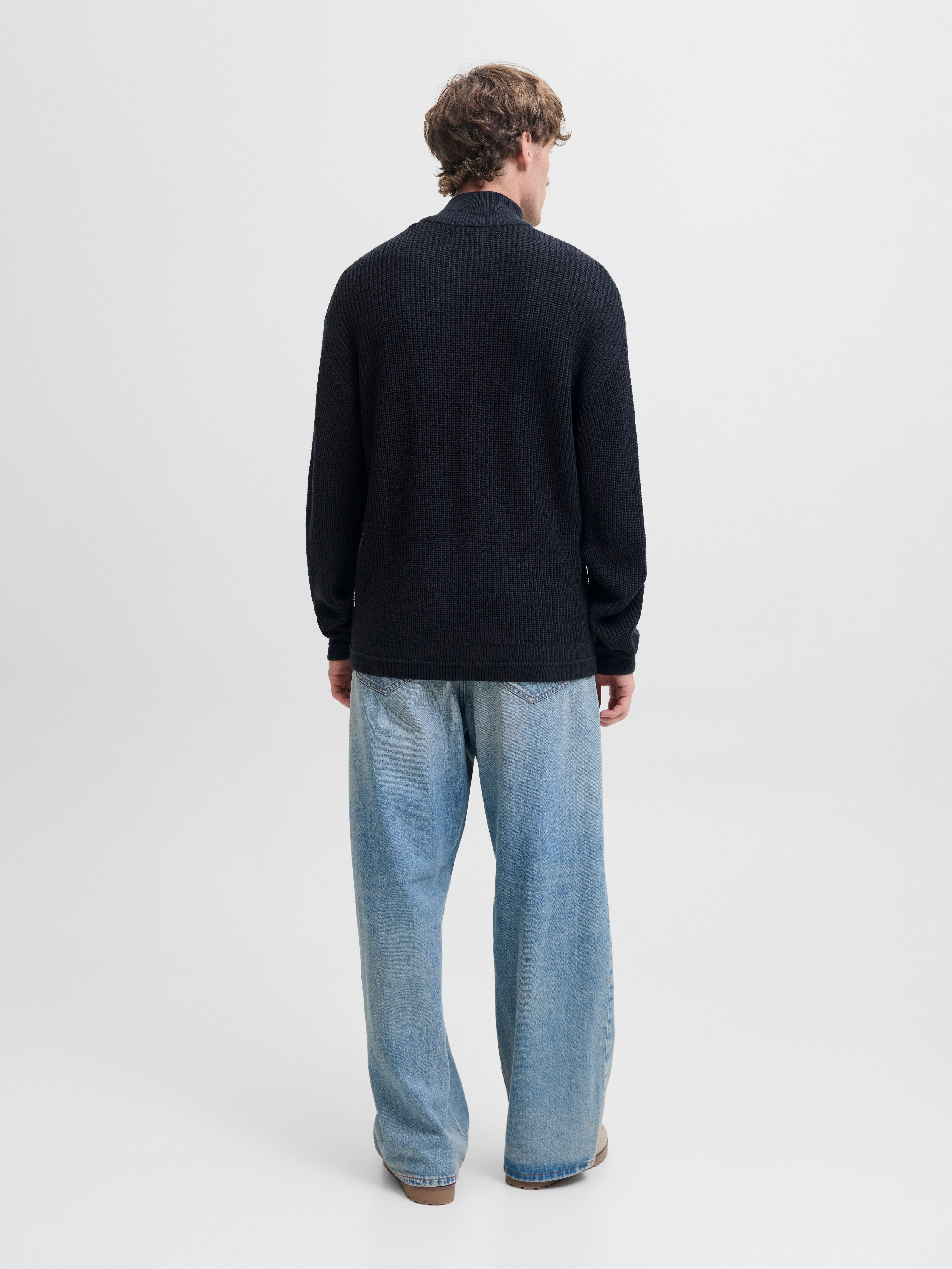 Jack & Jones Schipperstrui JJKAITO KNIT HALF ZIP BF