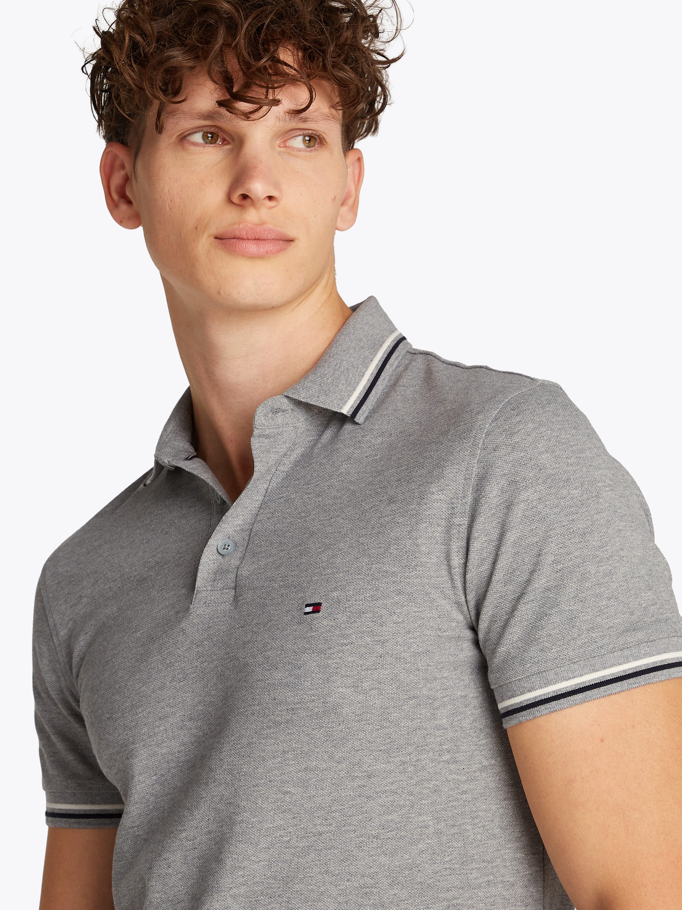 Tommy Hilfiger Poloshirt TOMMY TIPPED SLIM POLO