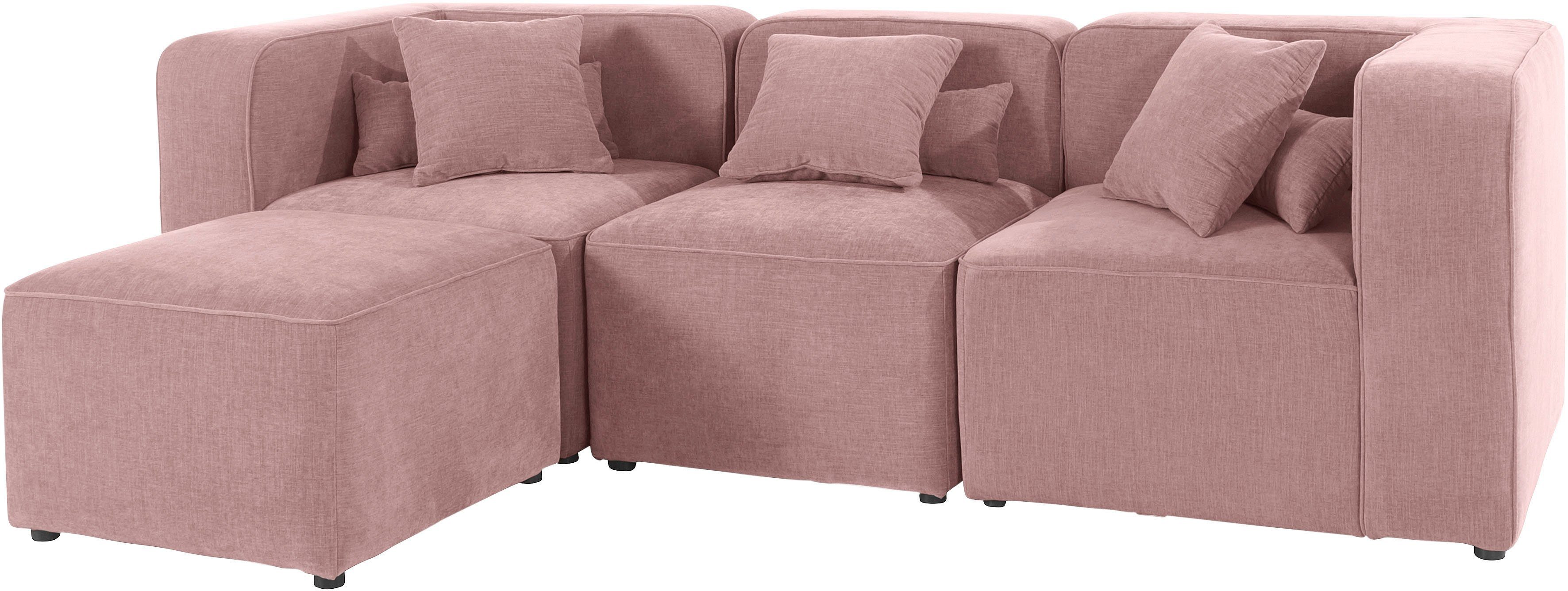 andas 3-zitsbank Sundstrup L-vorm Moduleserie, individuele samenstelling