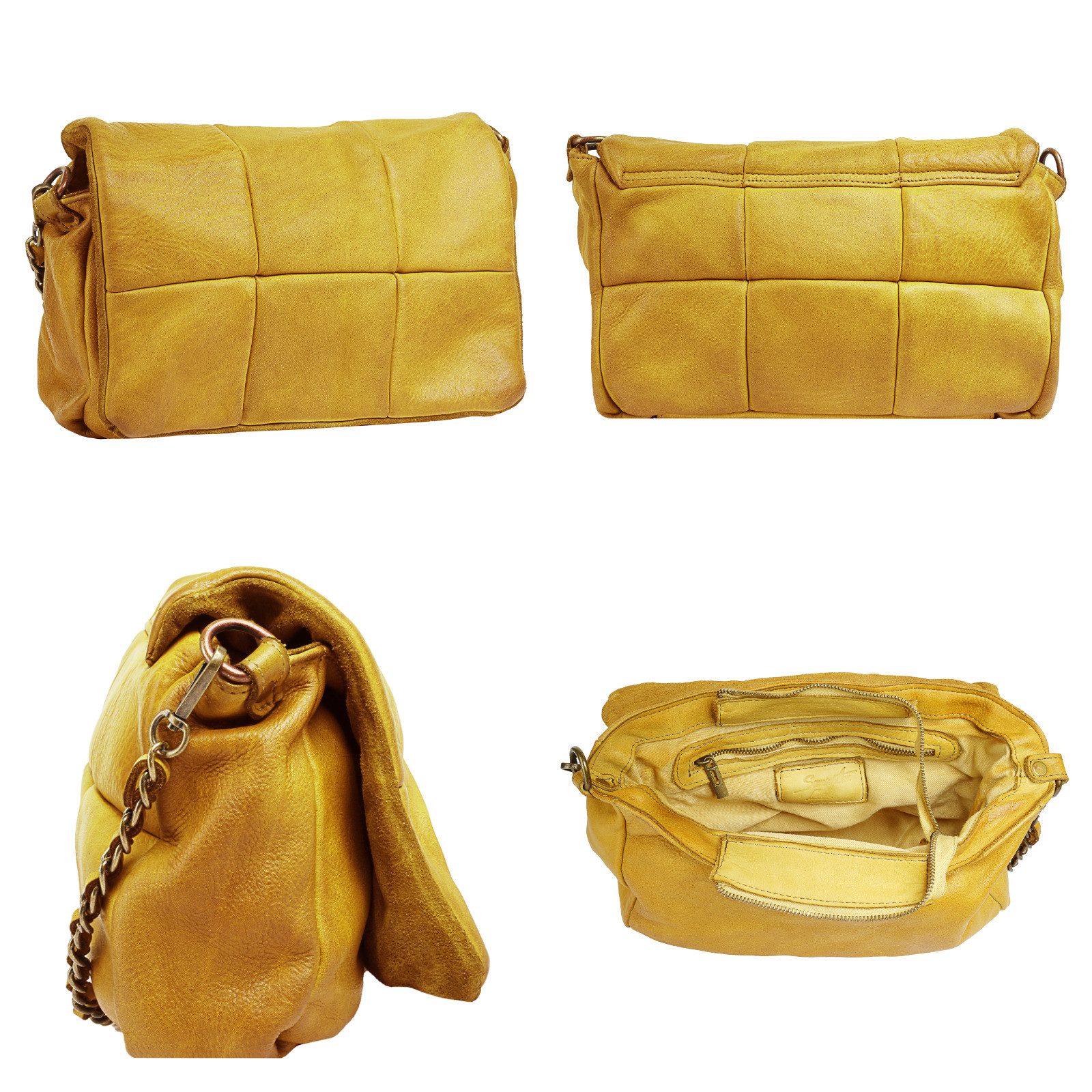 Samantha Look Schoudertas echt leer, made in italy