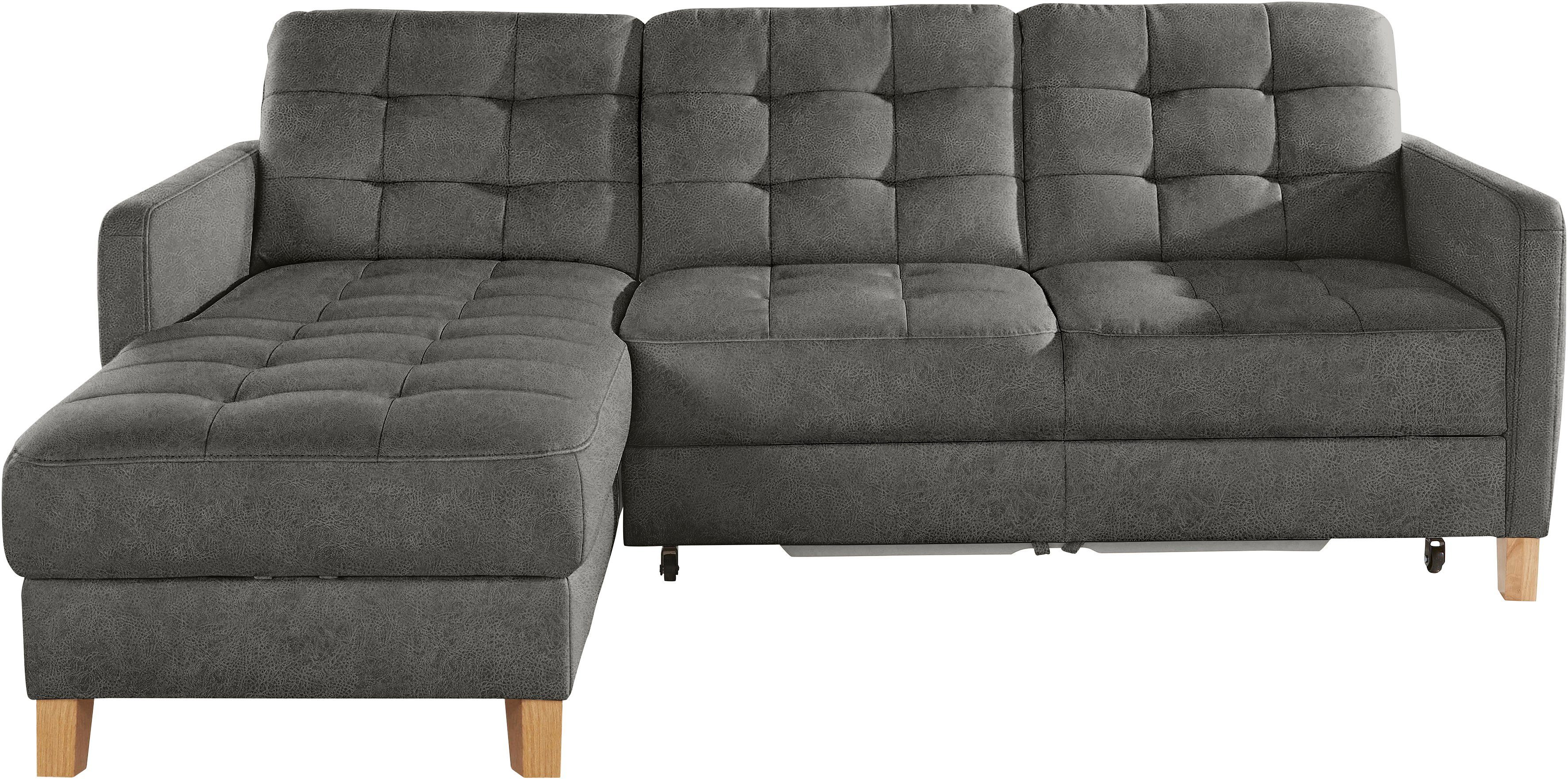 exxpo - sofa fashion Hoekbank Elio, compact en comfortabel, handig en tijdloos design, L-vorm