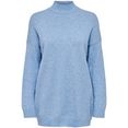 only lange trui onllesly l-s high neck pullover knt blauw