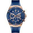 guess multifunctioneel horloge gw0425g3 blauw