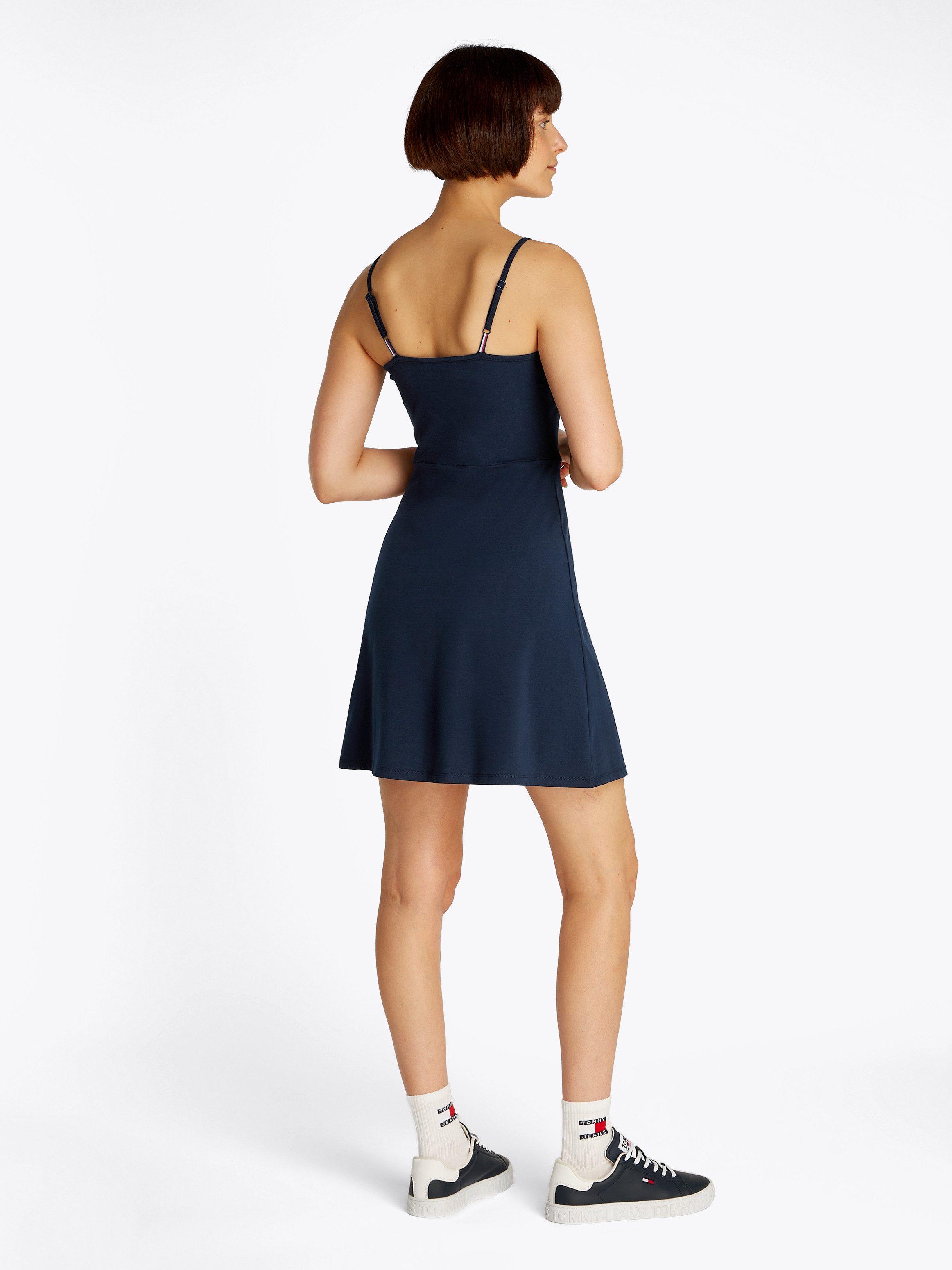 TOMMY JEANS Skaterjurk TJW ESSENTIAL STRAP FLARE DRESS