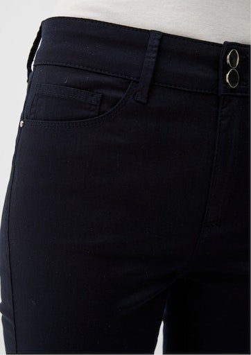 s.Oliver BLACK LABEL 5-pocket jeans met een dubbele knoopsluiting