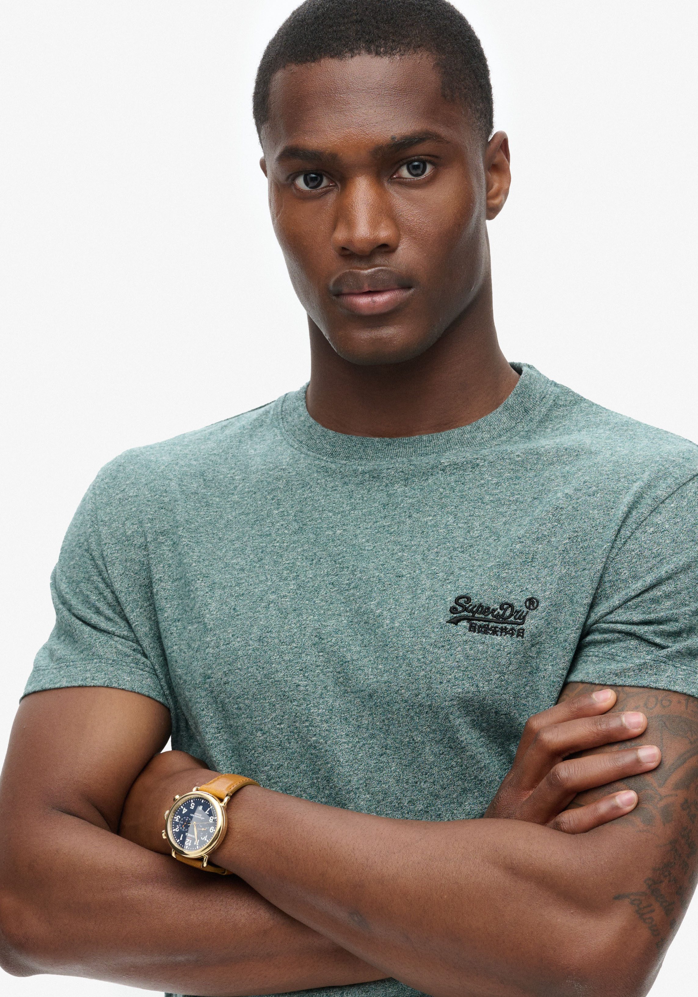 Superdry Shirt met ronde hals ESSENTIAL LOGO EMB TEE