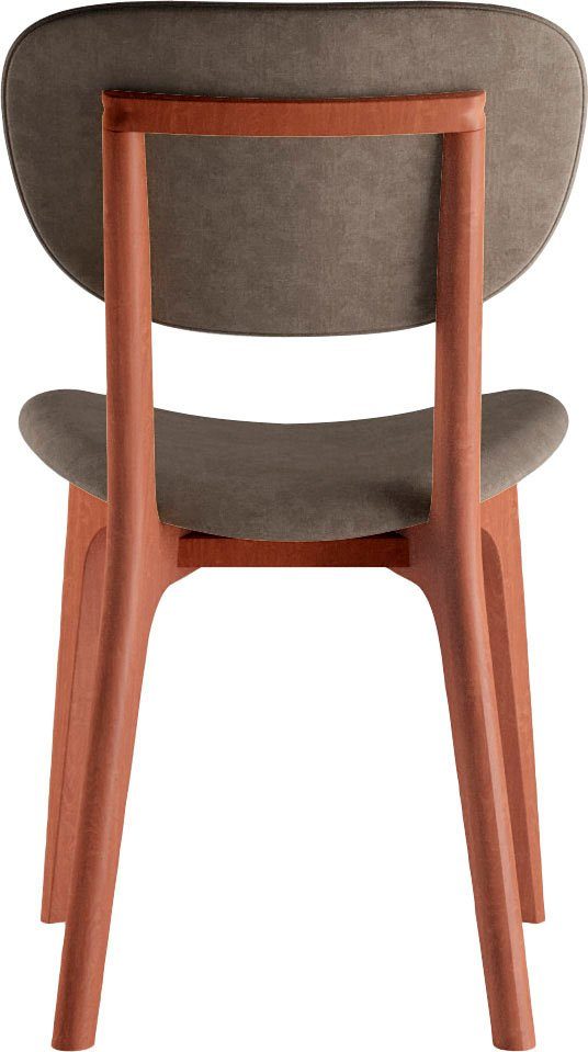 INOSIGN Stoel COZY Made in Italy Frame in beuken, kersen- of notenhout, massief hout, designstoel (set, 2 stuks)