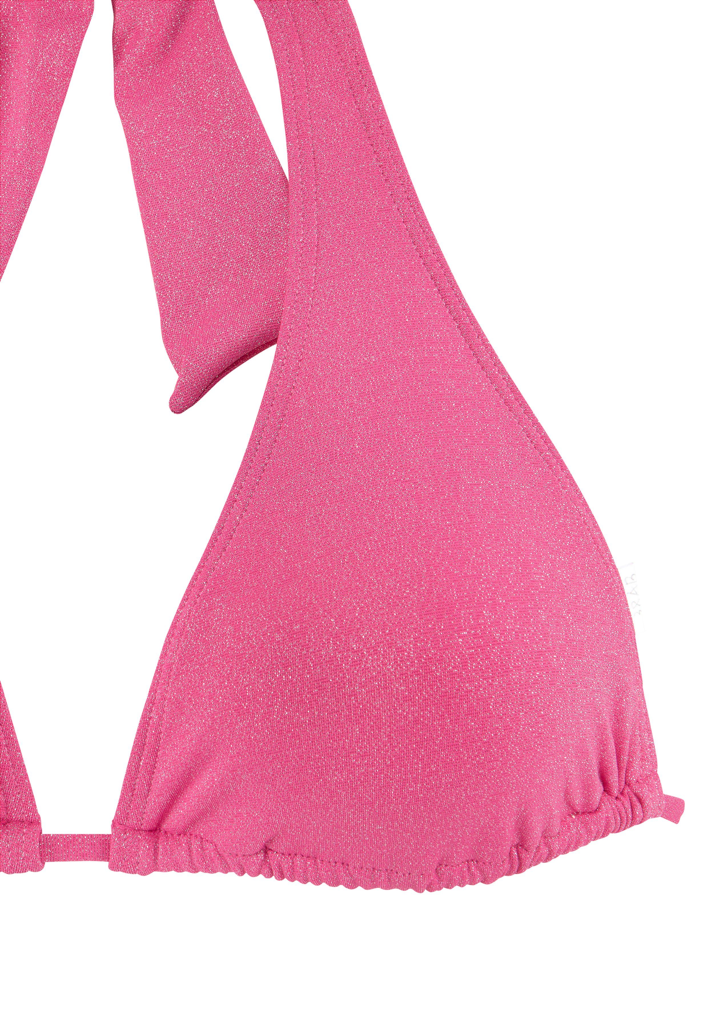 Lascana Triangel-bikinitop Glitter met geweldige glanseffect