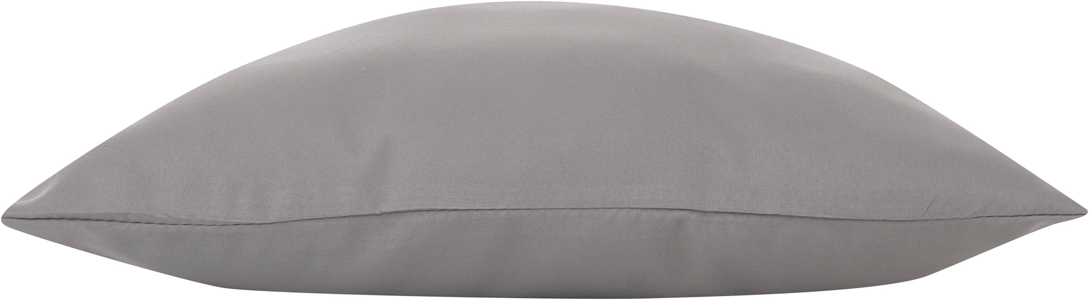 my home Sierkussen Parry Microfaser set van 2, unikleur, kussenovertrekken zonder vulling, met ritssluiting (combi-set, 2 stuks)