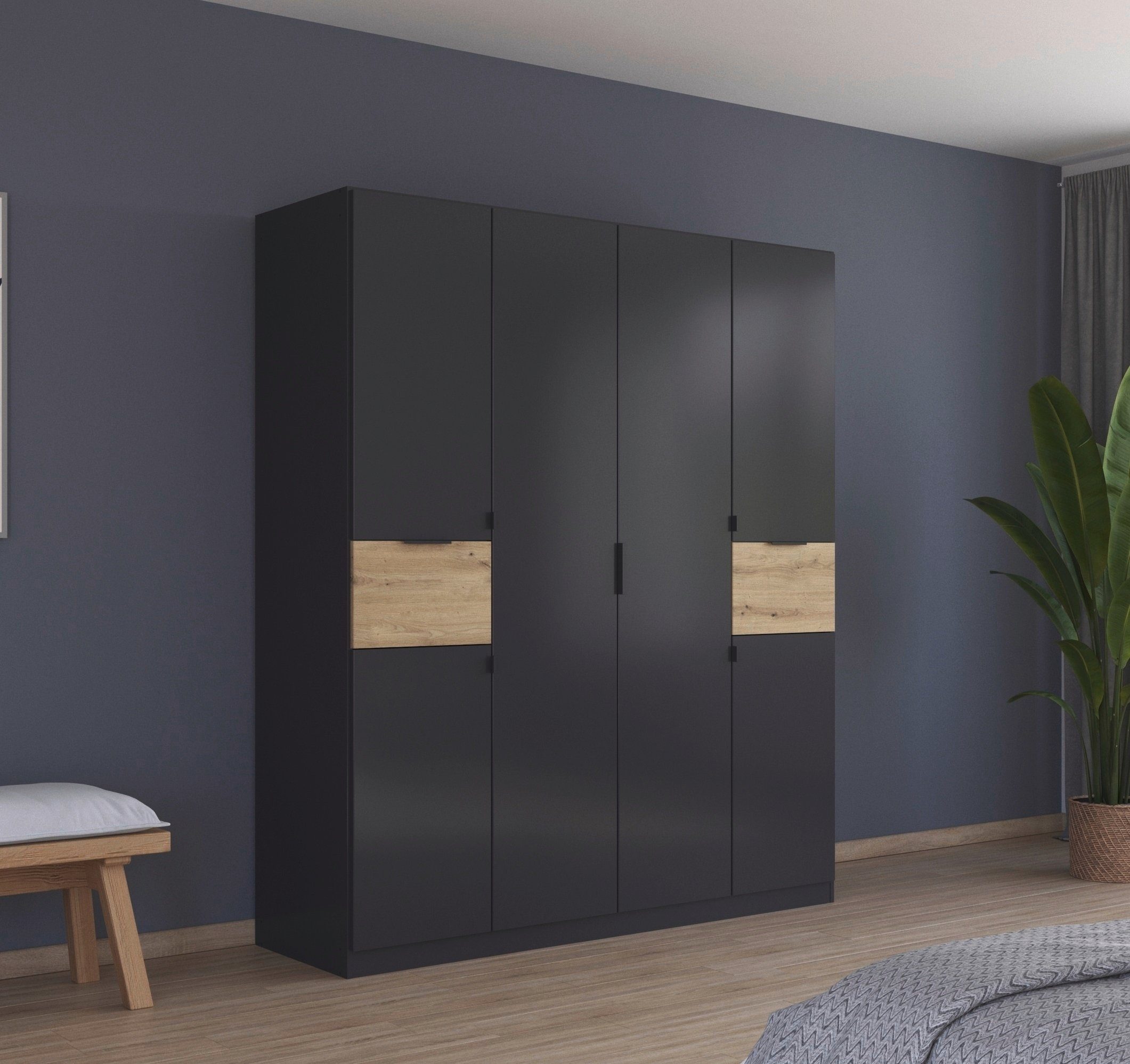 rauch Draaideurkast Kledingkast kast garderobe waskast TICAO met 2 ruime lades, veel opbergruimte made in germany