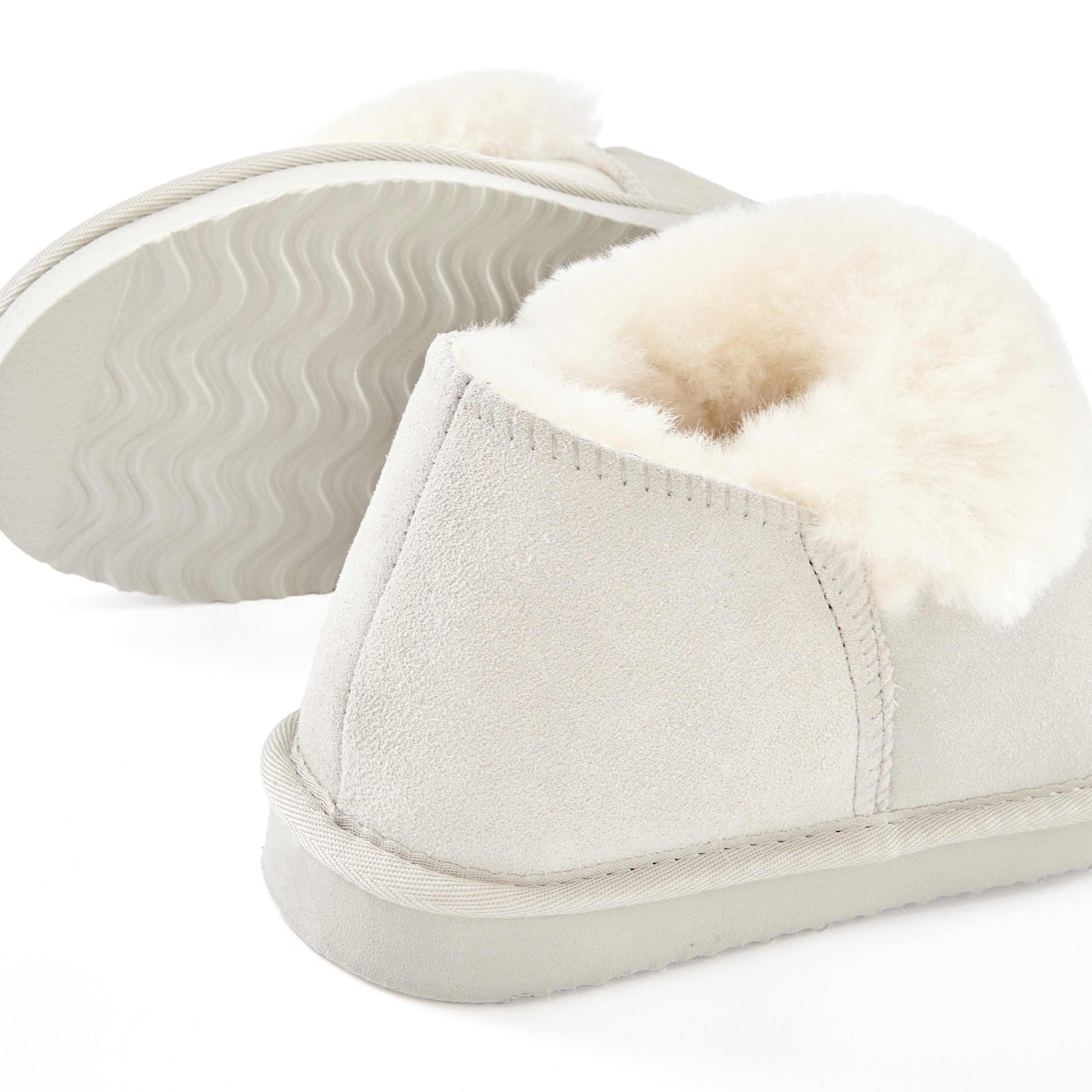 Vivance Pantoffels Pluche pantoffel, pantolette, pantoffel van lamswol