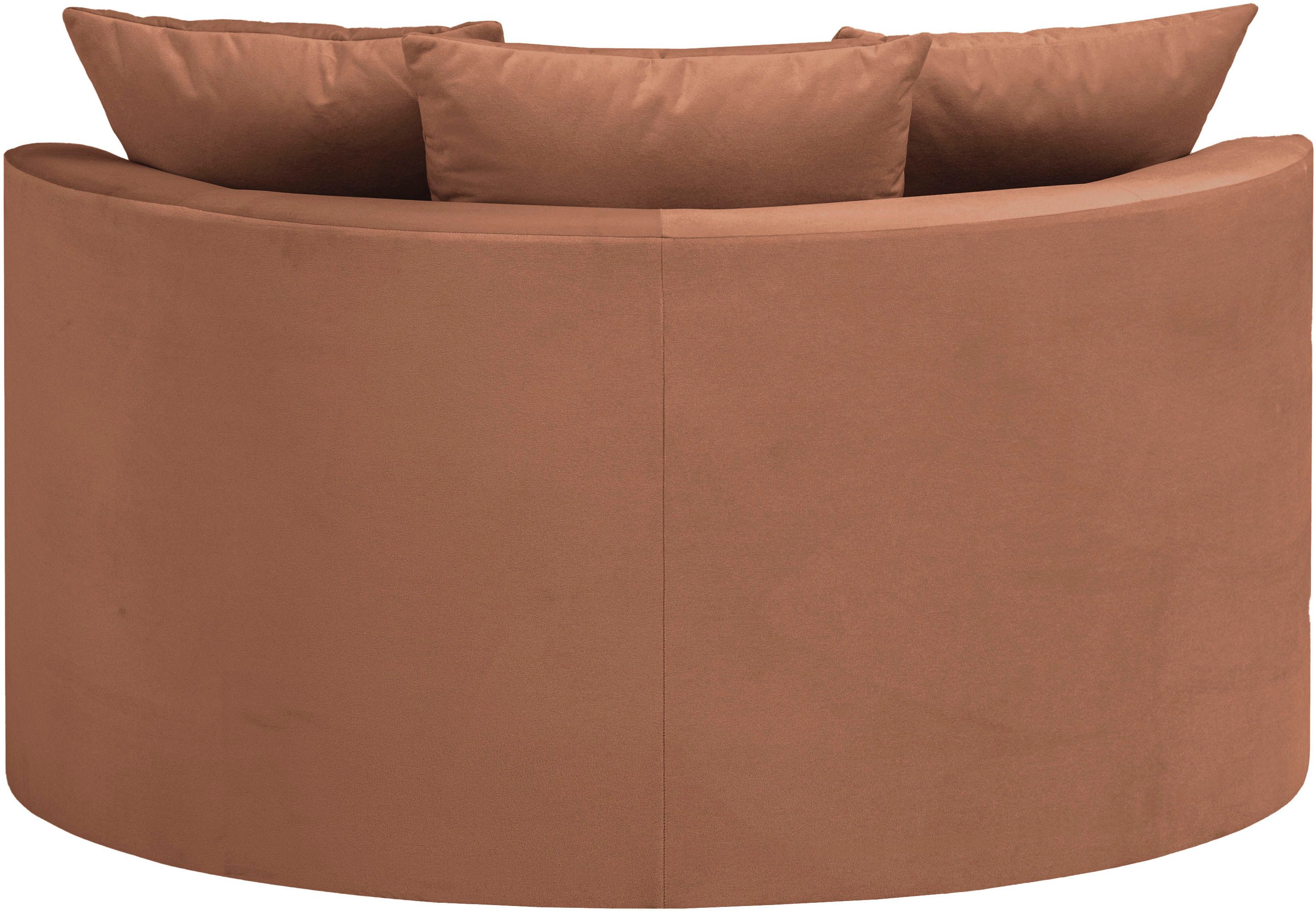 LeGer Home by Lena Gercke XXL-fauteuil Isalie, ronde stoel met voetensteun, leesstoel, loveseat, grote stoel (set)