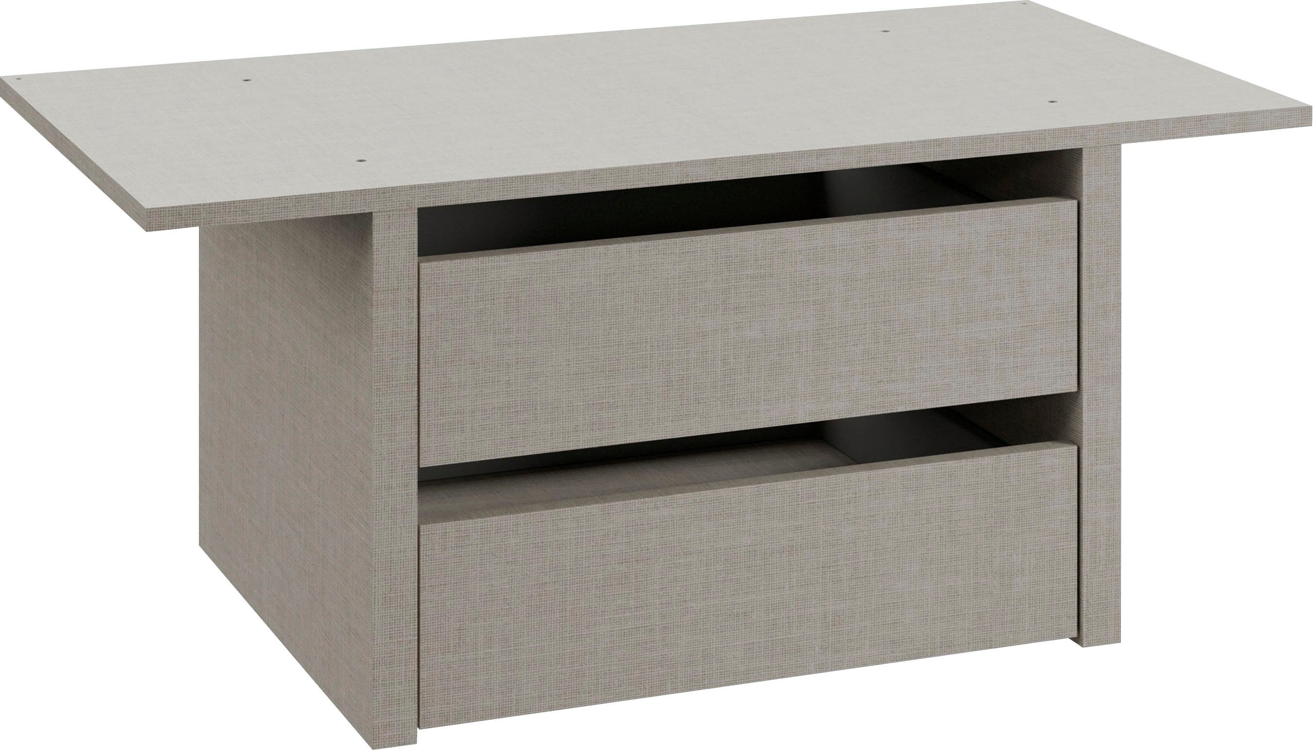 rauch Draaideurkast Voyager met moderne grepen in grijs-metallic en spiegel