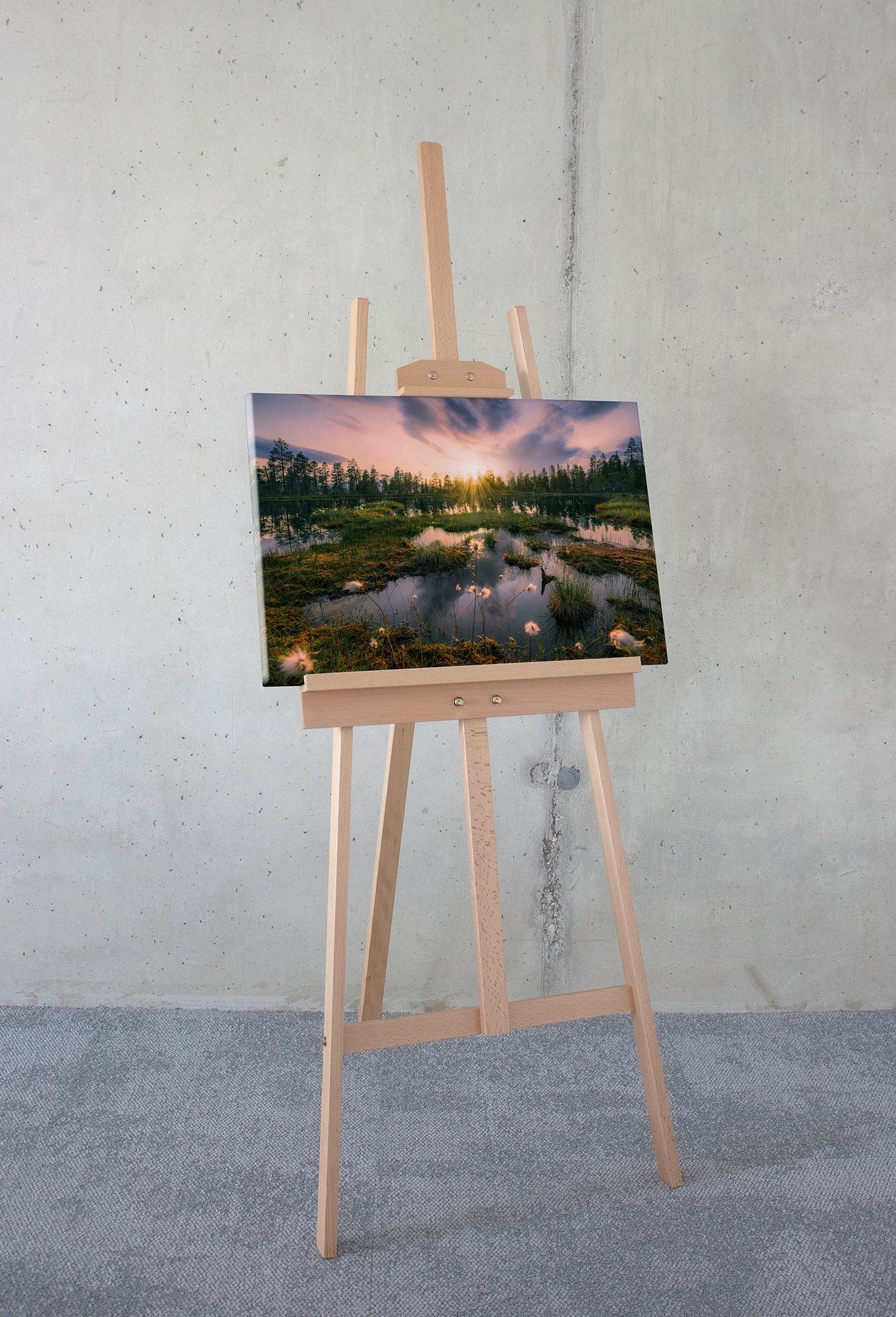 Komar Artprint op linnen Gloomy Swamps - Afmeting 60 x 40 cm (1 stuk)