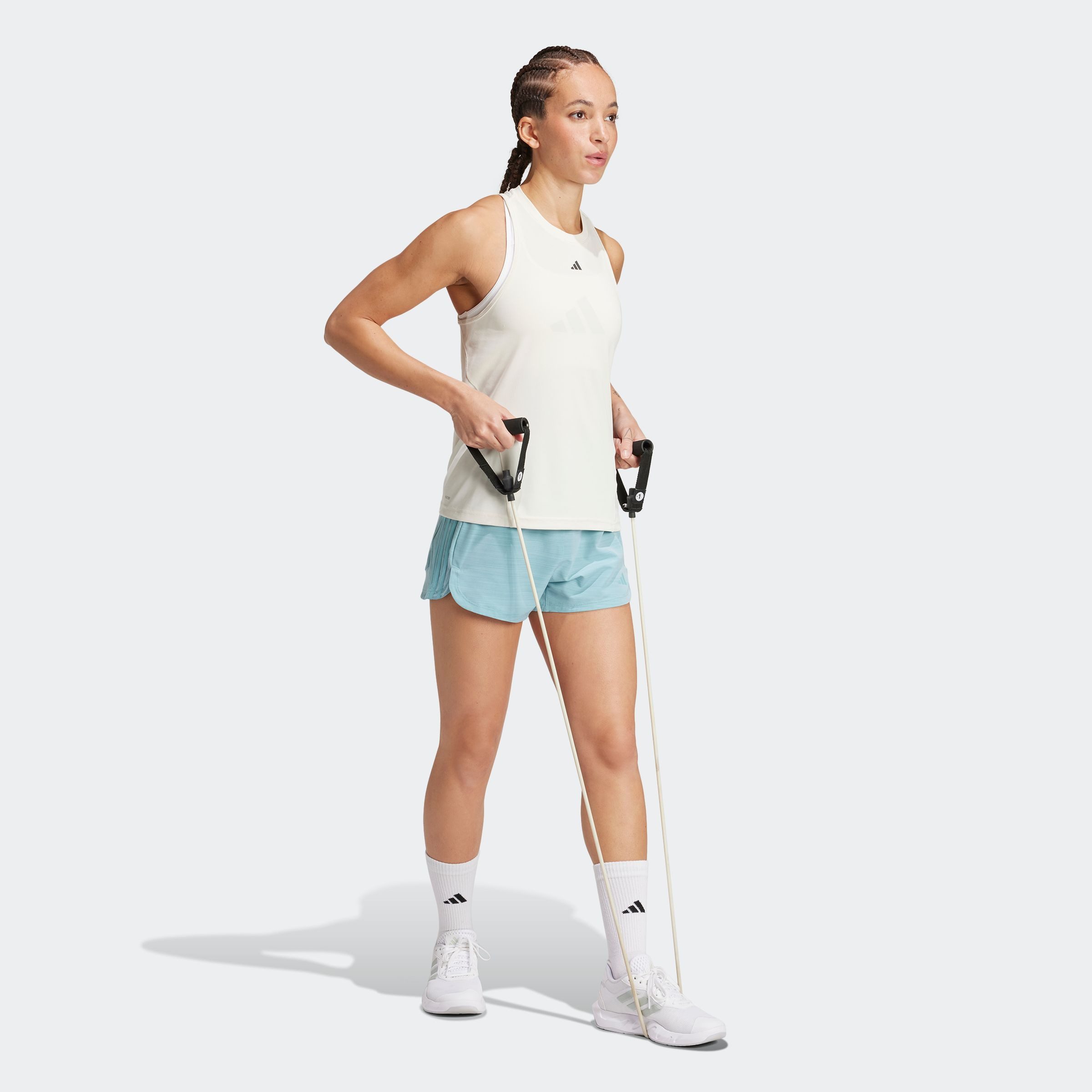 adidas Performance Short PACER WVN HIGH Geweven trainingsshorts met hoge taille (1-delig)