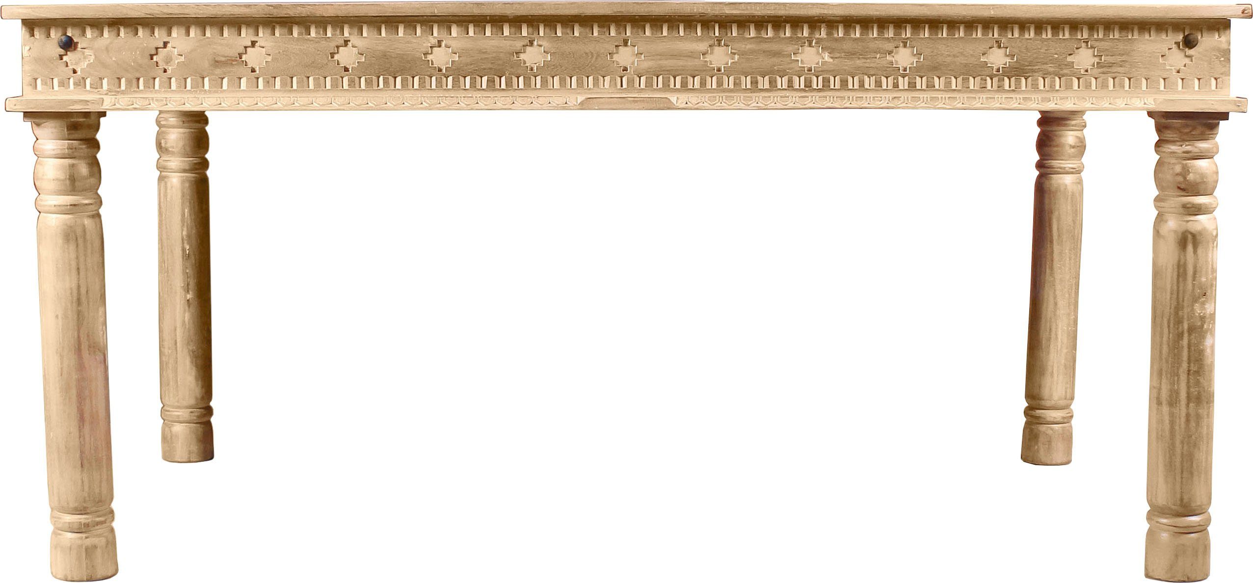 SIT Eettafel Lakadee met gedetailleerd houtsnijwerk