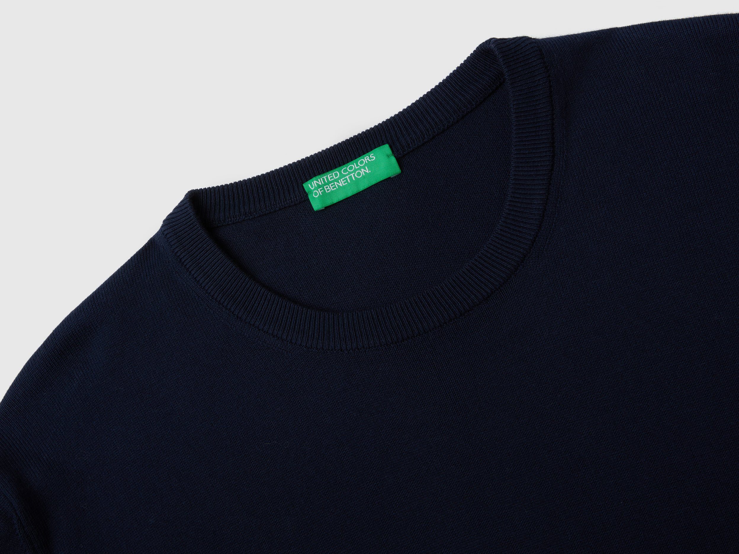 United Colors of Benetton Trui met ronde hals met merklabel