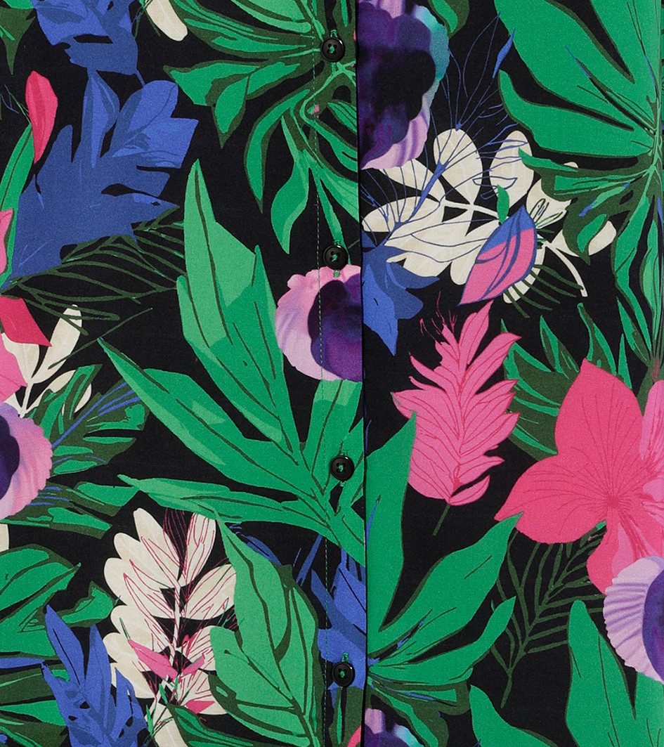Aniston PLUS Lange blouse met tropische bloemen en bladeren bedrukt - nieuwe collectie