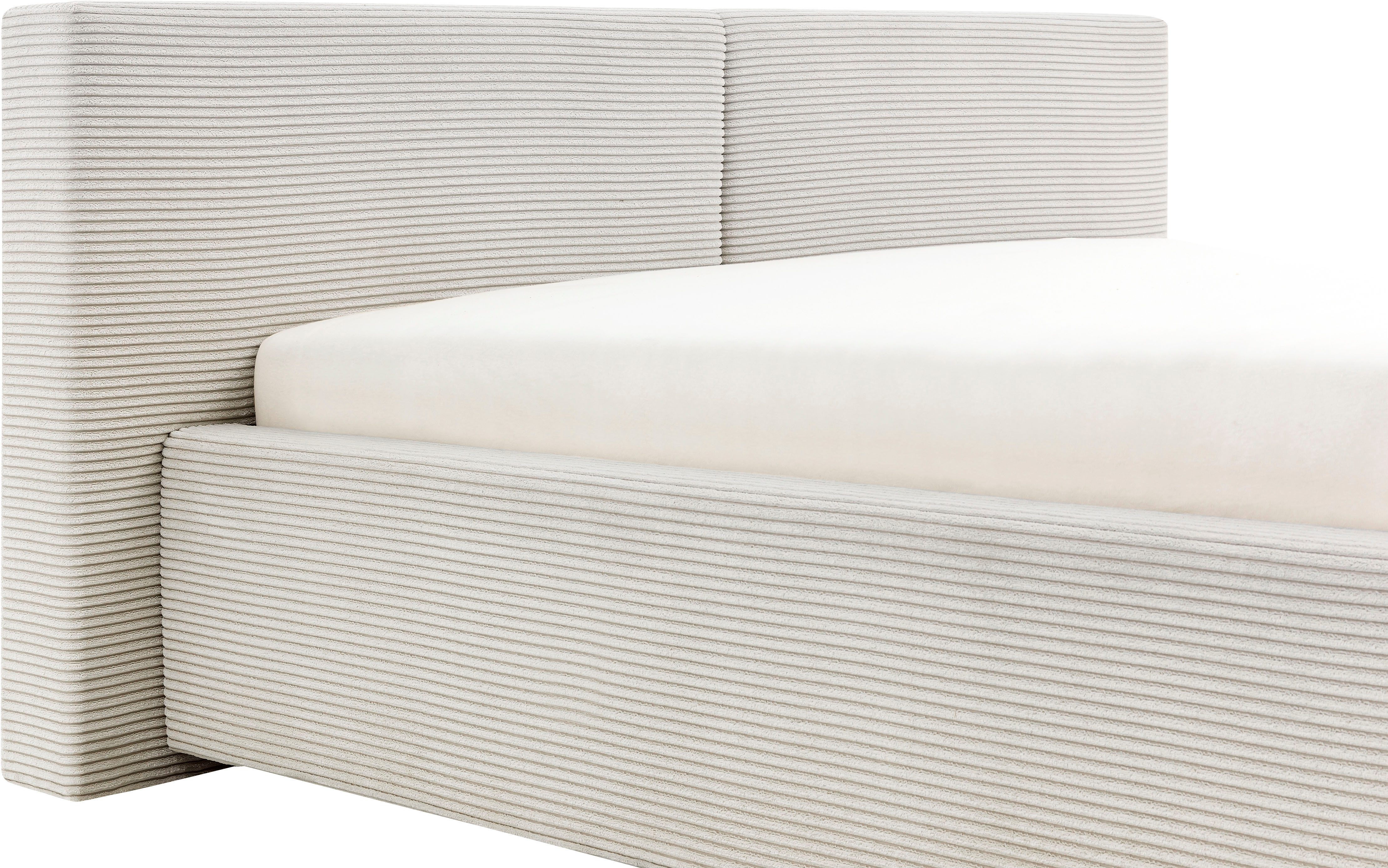 meise.möbel Gestoffeerd bed Cube optioneel met matras en bedlade
