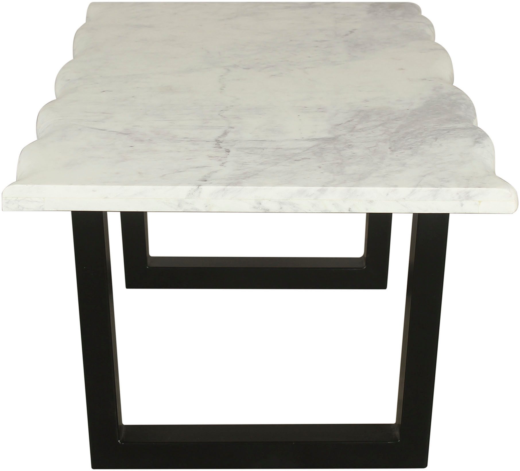 byLIVING Salontafel Stone uit echt wit marmer met natuurlijke golfrand, 115x60cm (1 stuk)