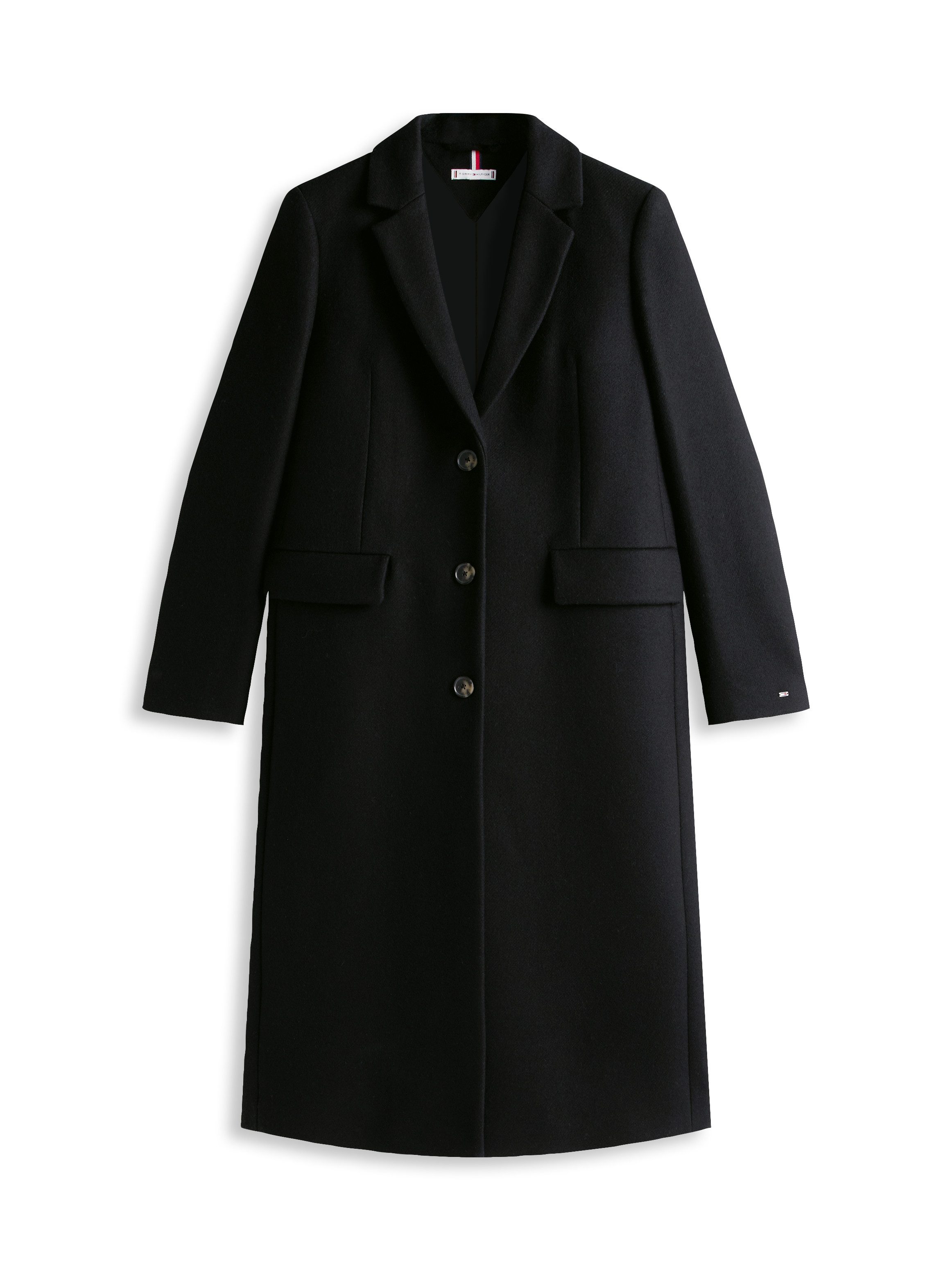 Tommy Hilfiger Lange jas CLASSIC SB WOOL REG MAXI COAT