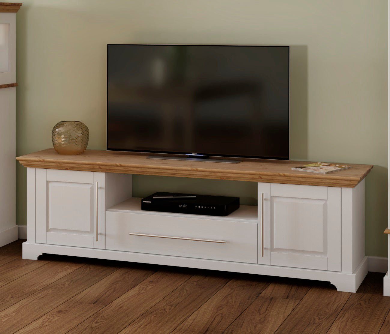 Home affaire Tv-meubel Meliss Lowboard, 2-deurs, breedte 171 cm, massief grenen, FSC®