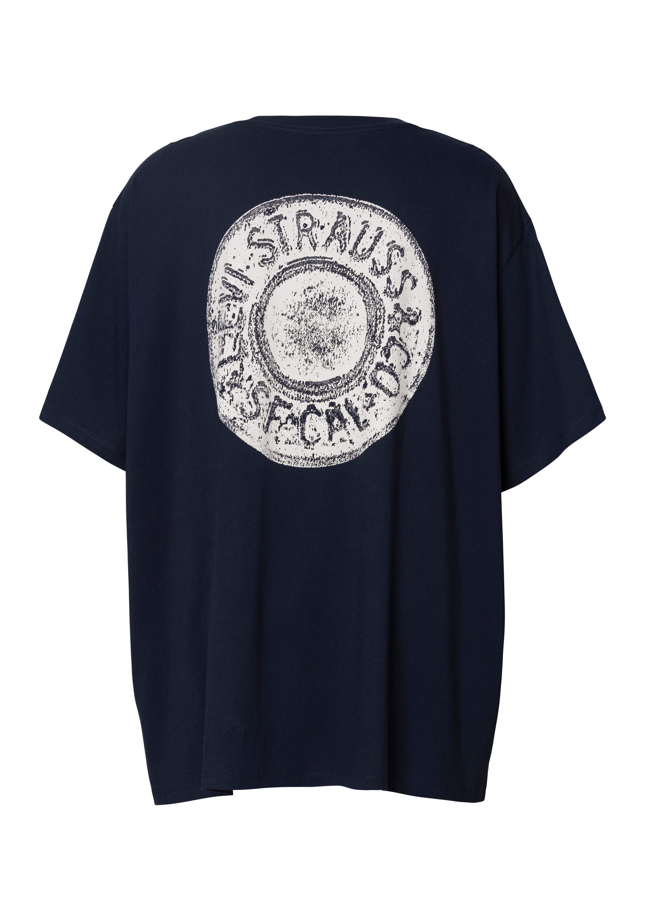 Levi's Plus Levi's Plus T-shirt BIG RELAXED FIT TEE met grote rugprint in used-look