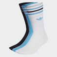 adidas originals sportsokken crew sokken, 3 paar wit