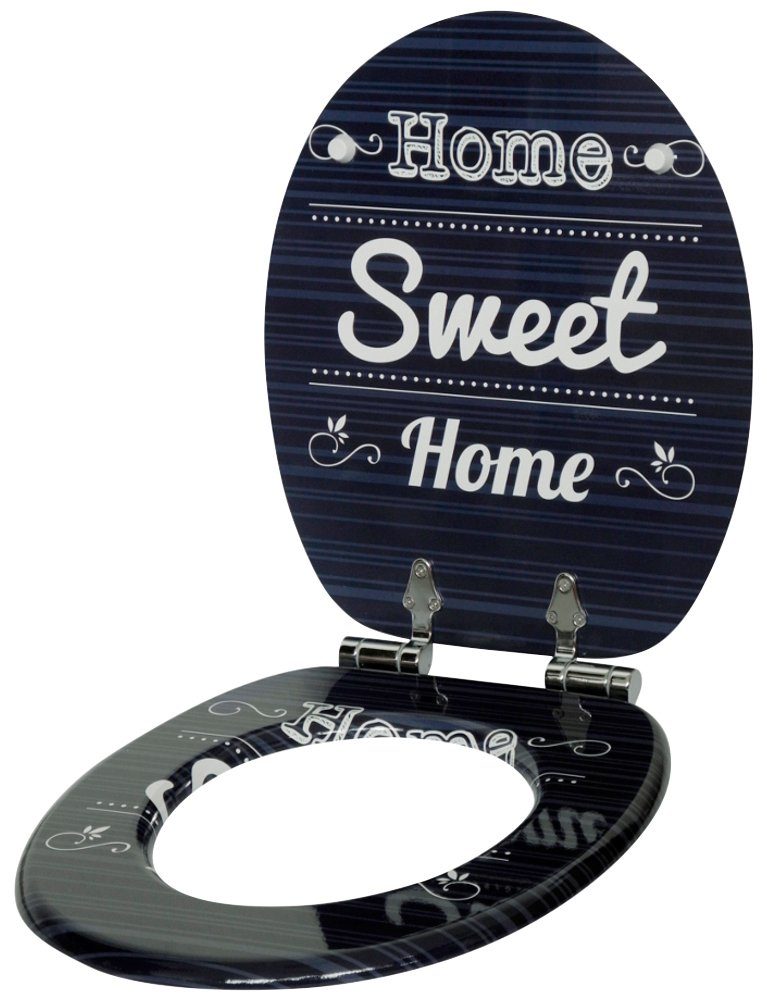 Sanilo Toiletzitting Home Sweet Home met soft-closemechanisme
