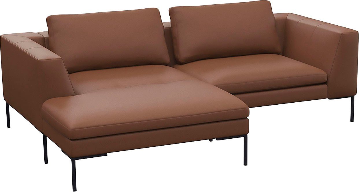 FLEXLUX Hoekbank Loano, super comfortabel zitcomfort door koudschuim in de zitting, L-vorm
