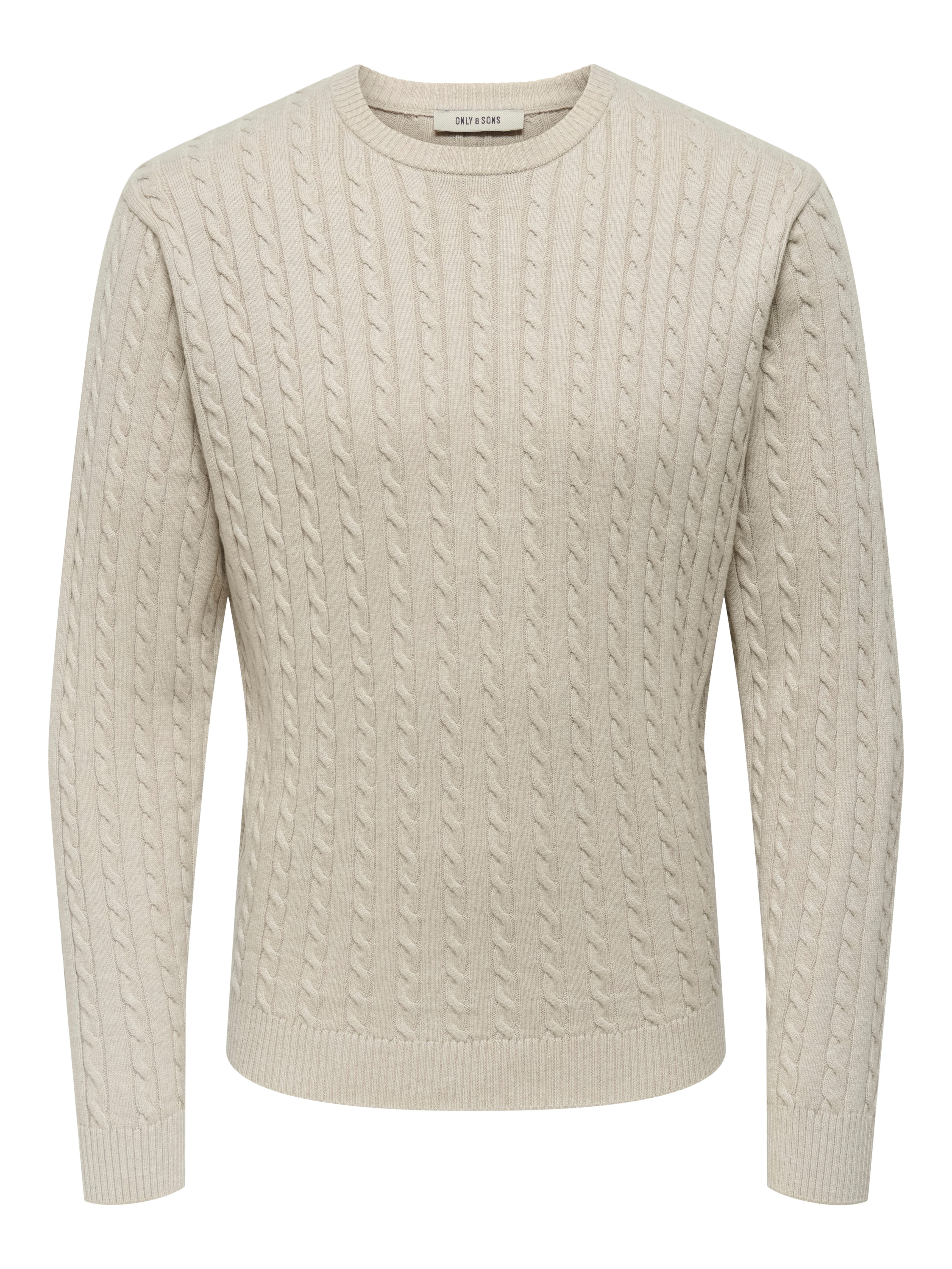 ONLY & SONS Gebreide trui ONSLOUI REG 12 CABEL CREW KNIT NOOS