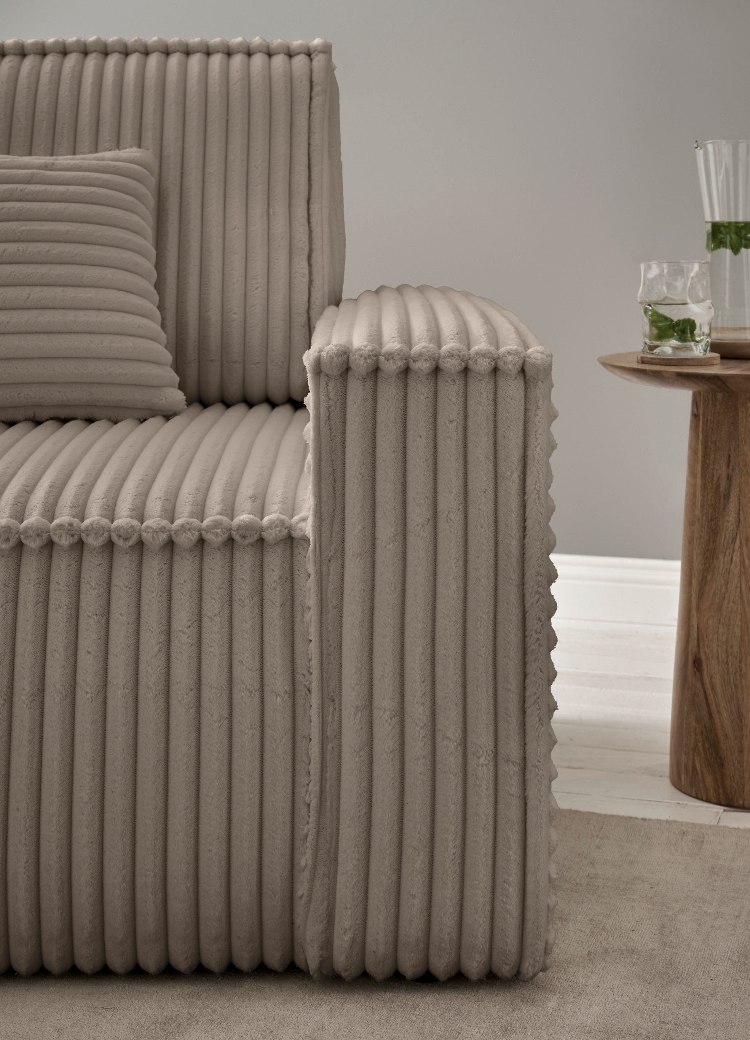 andas Loveseat Finnley Loveseat en hocker als set, passend bij de bekleding-serie Finnley (2-delig)
