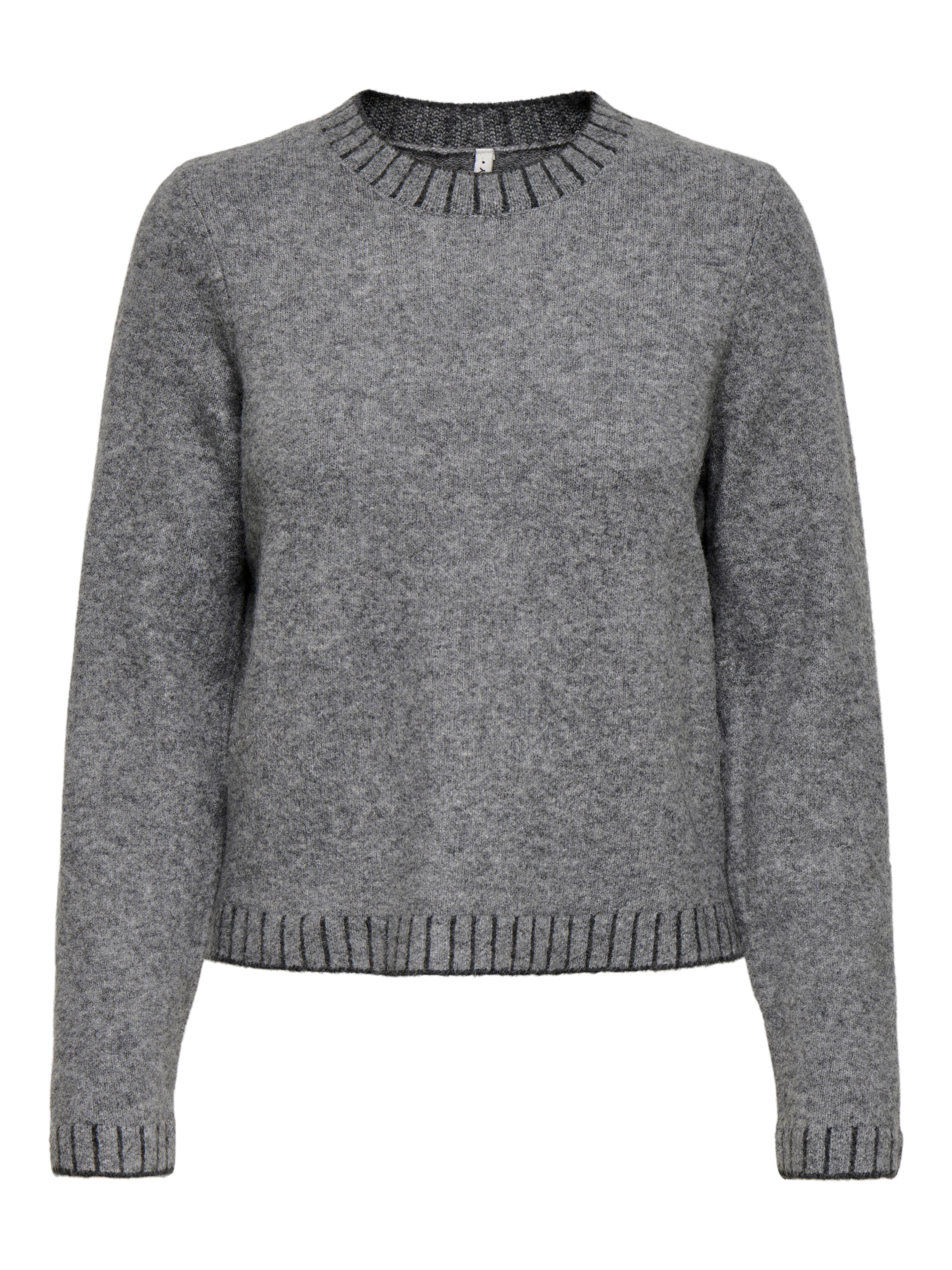 Only Gebreide trui ONLFINA LS STITCH O-NECK CC KNT