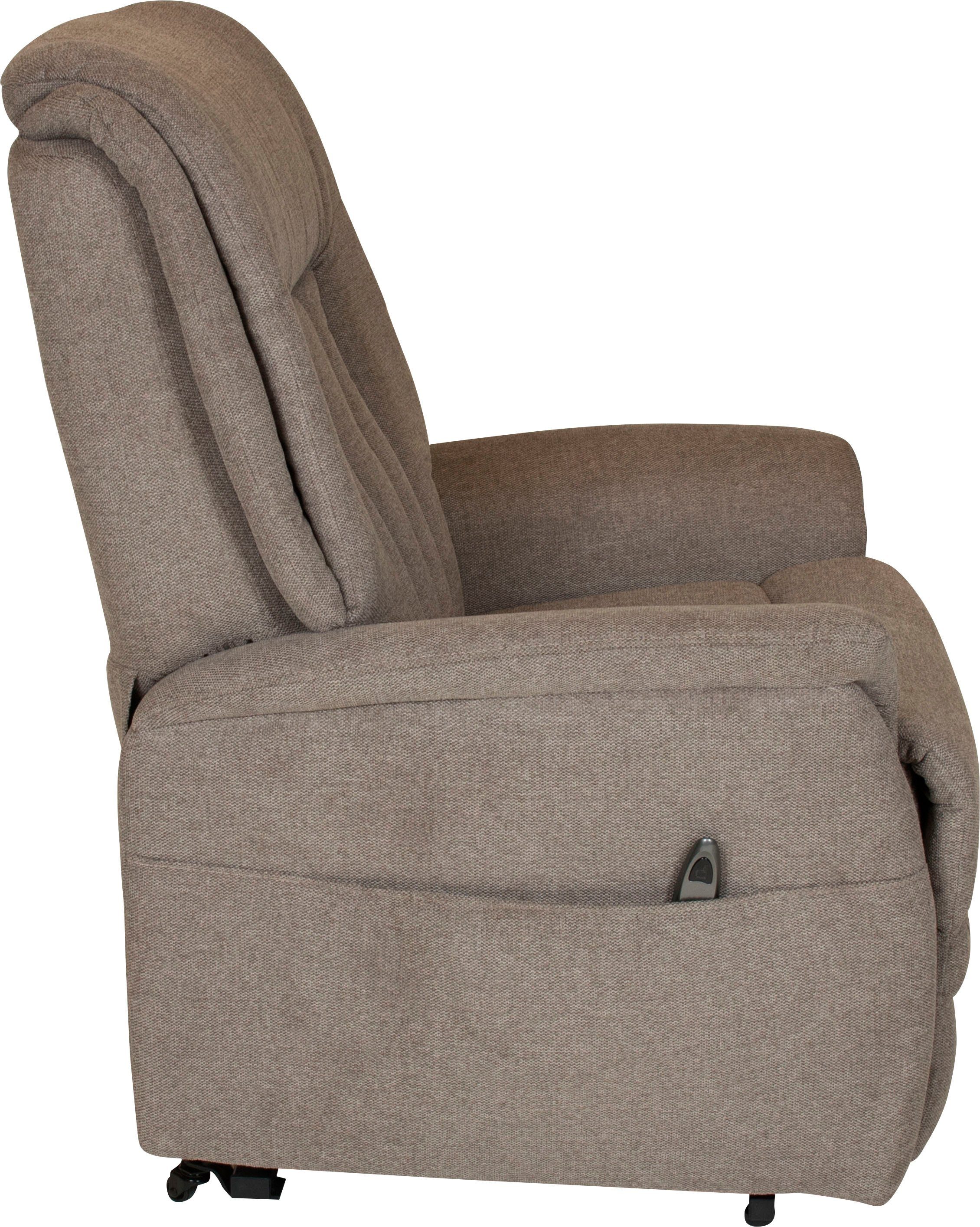 Duo Collection Relaxfauteuil Noli XXL tot 150 kg draagvermogen, met elektrische opstahulp Relaxfunctie en pocketveren binnenvering met stalen nosagvering