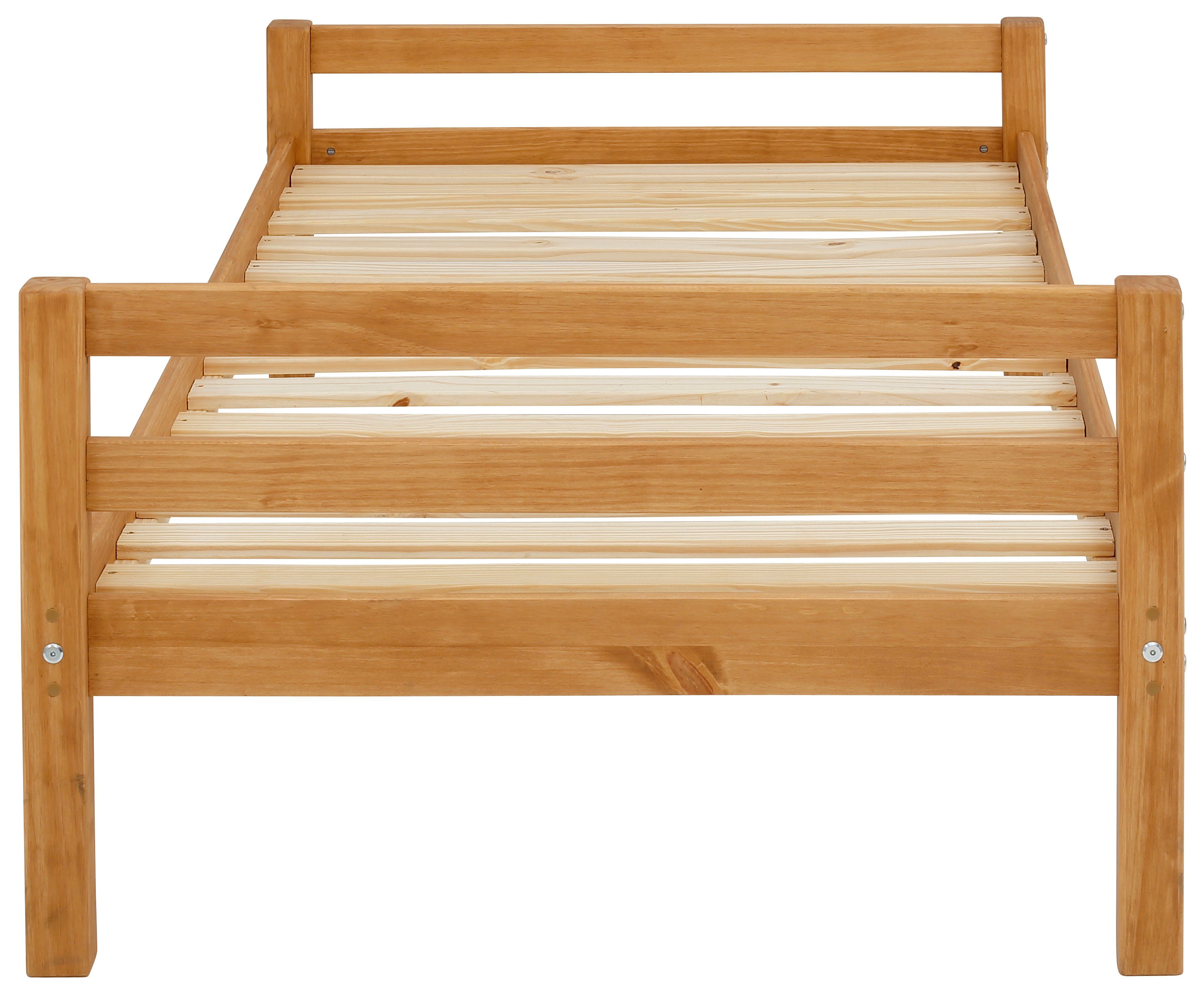 Lüttenhütt Kinderledikant Alpi 1-persoons van mooi grenenhout, lattenbodem, ligoppervlak 90x200 cm