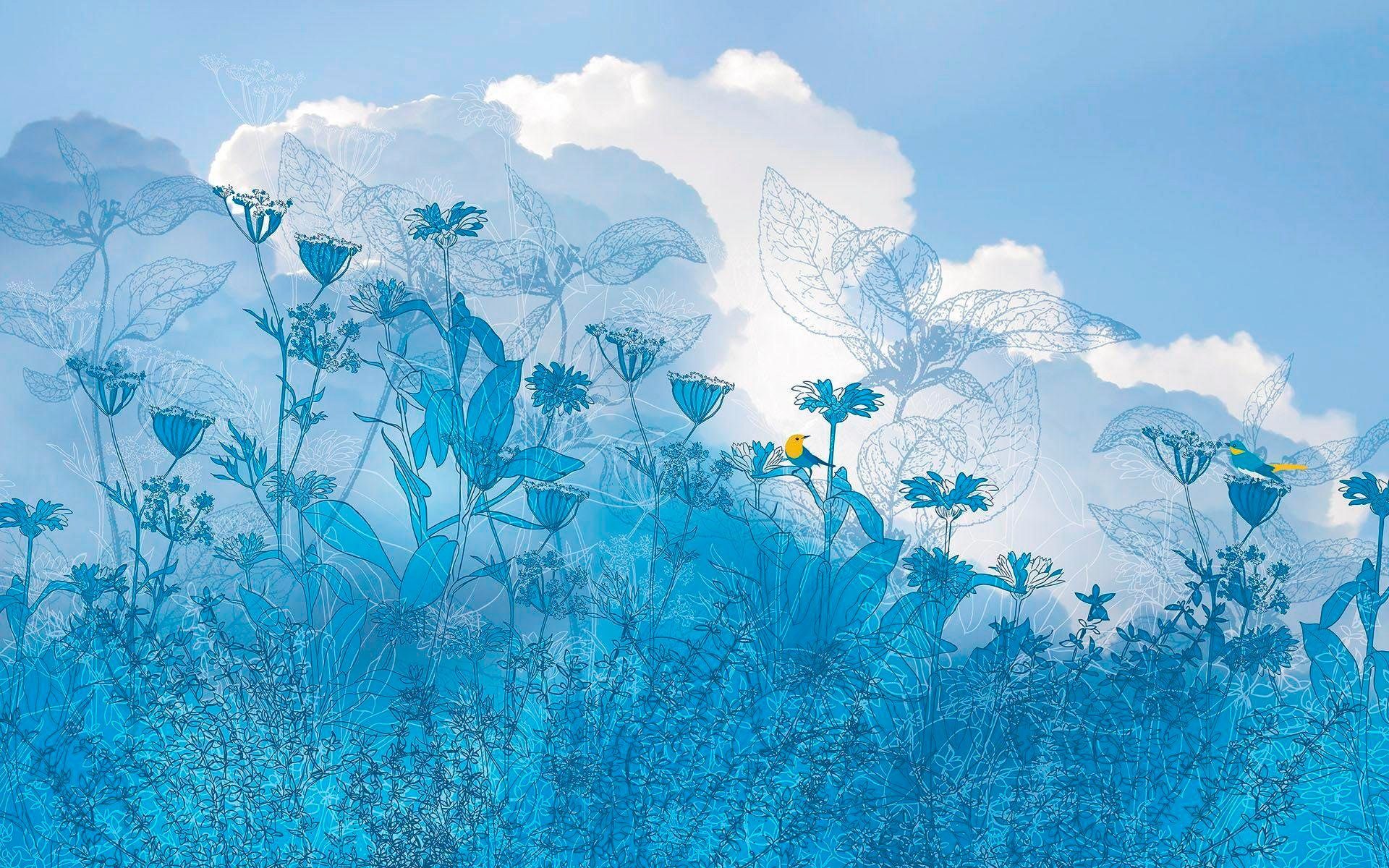 Komar Vliesbehang Digitale print vlies - Blue Sky - Afmeting 200 x 250 cm (1 stuk)