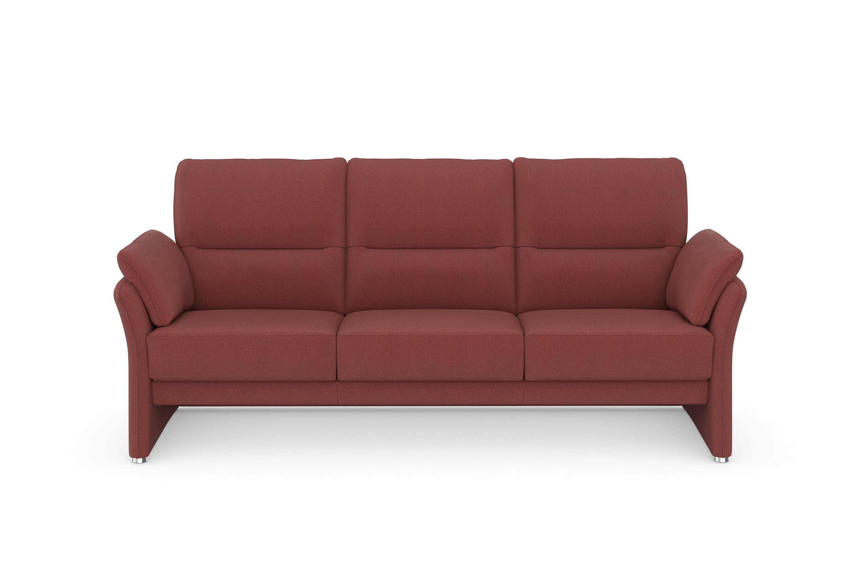 DOMO collection 3-zitsbank Pina tijdloos en elegant, smalle armleuningen, compacte afmetingen