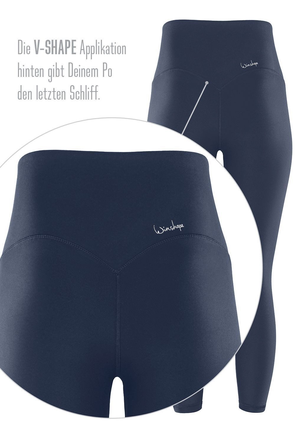 Winshape Legging 7 8-Tights HWL317C met v-vorm applicatie en core-band