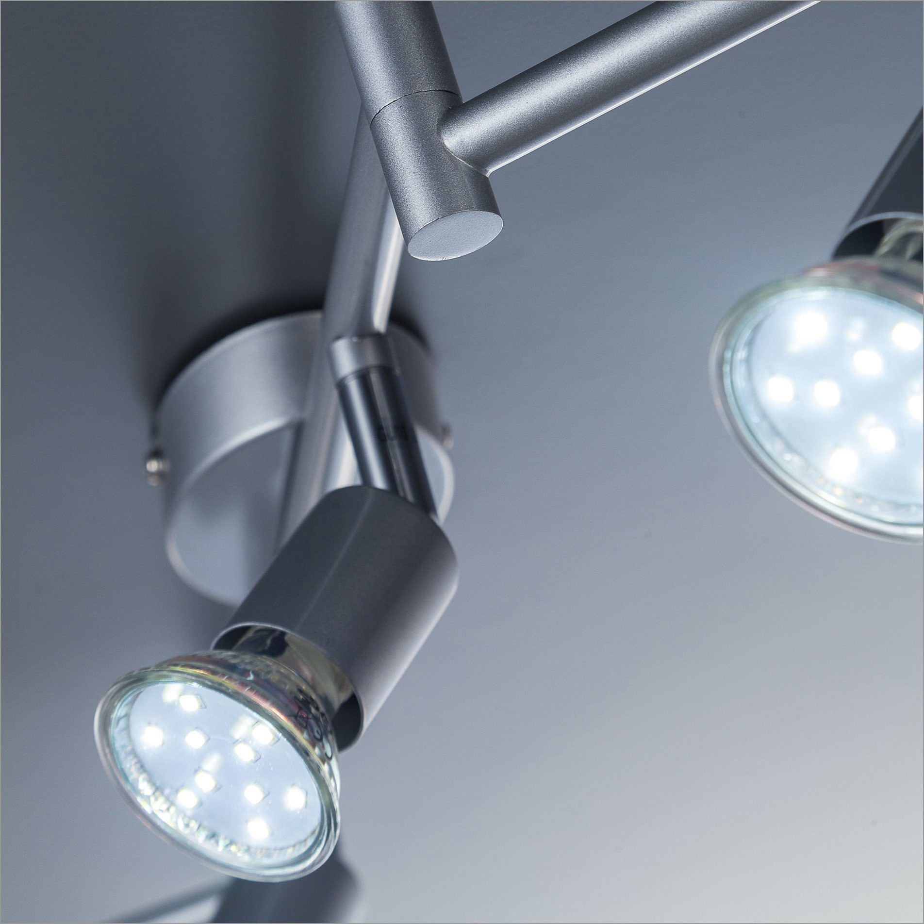 B.K.Licht Ledplafondspots LED plafondlamp, draaibaar, spots, incl. 6x GU10 lichtbronnen