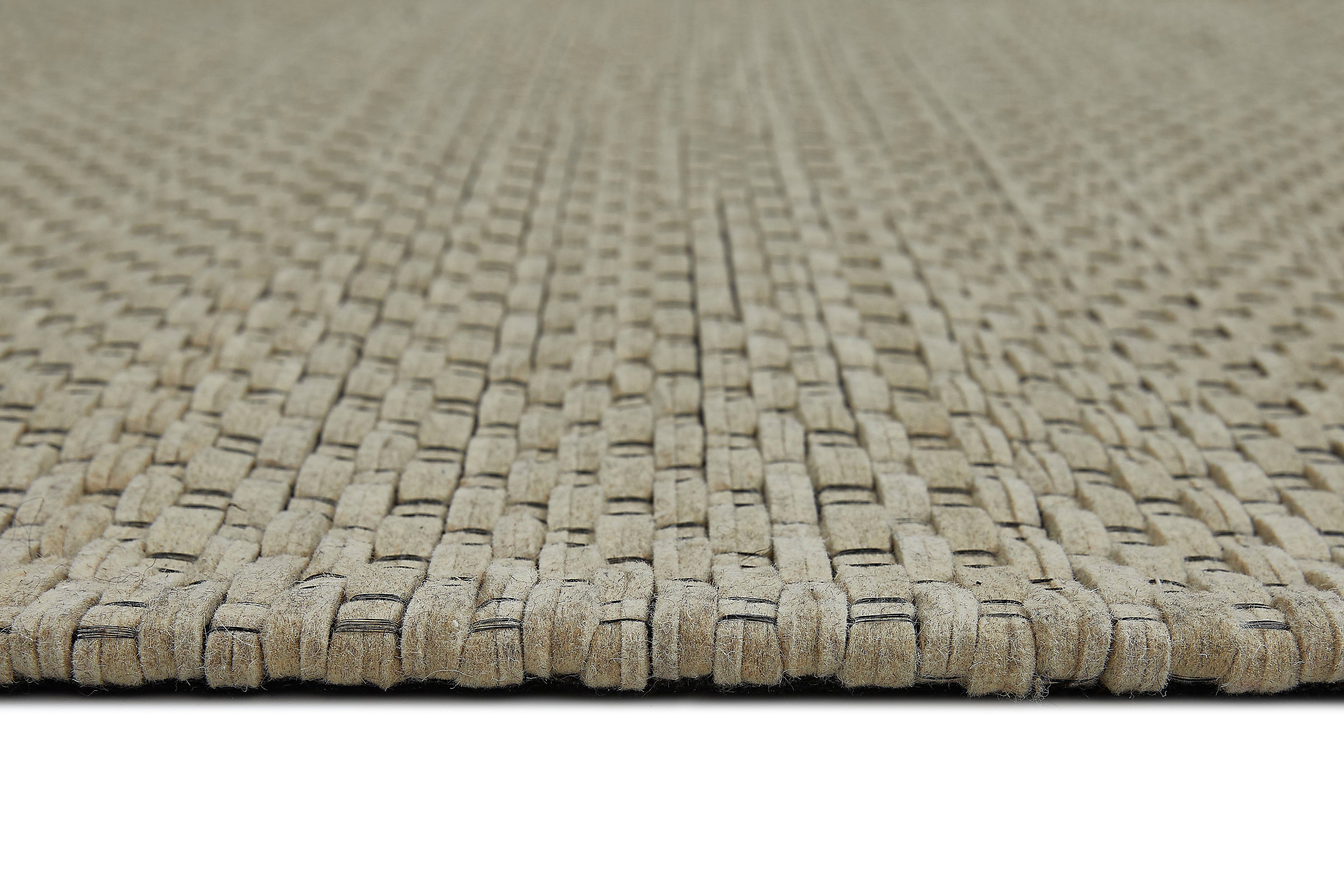 LUXOR living Wollen kleed Nora Handgeweven kleed, platweefsel, met de hand geweven, zuivere wol