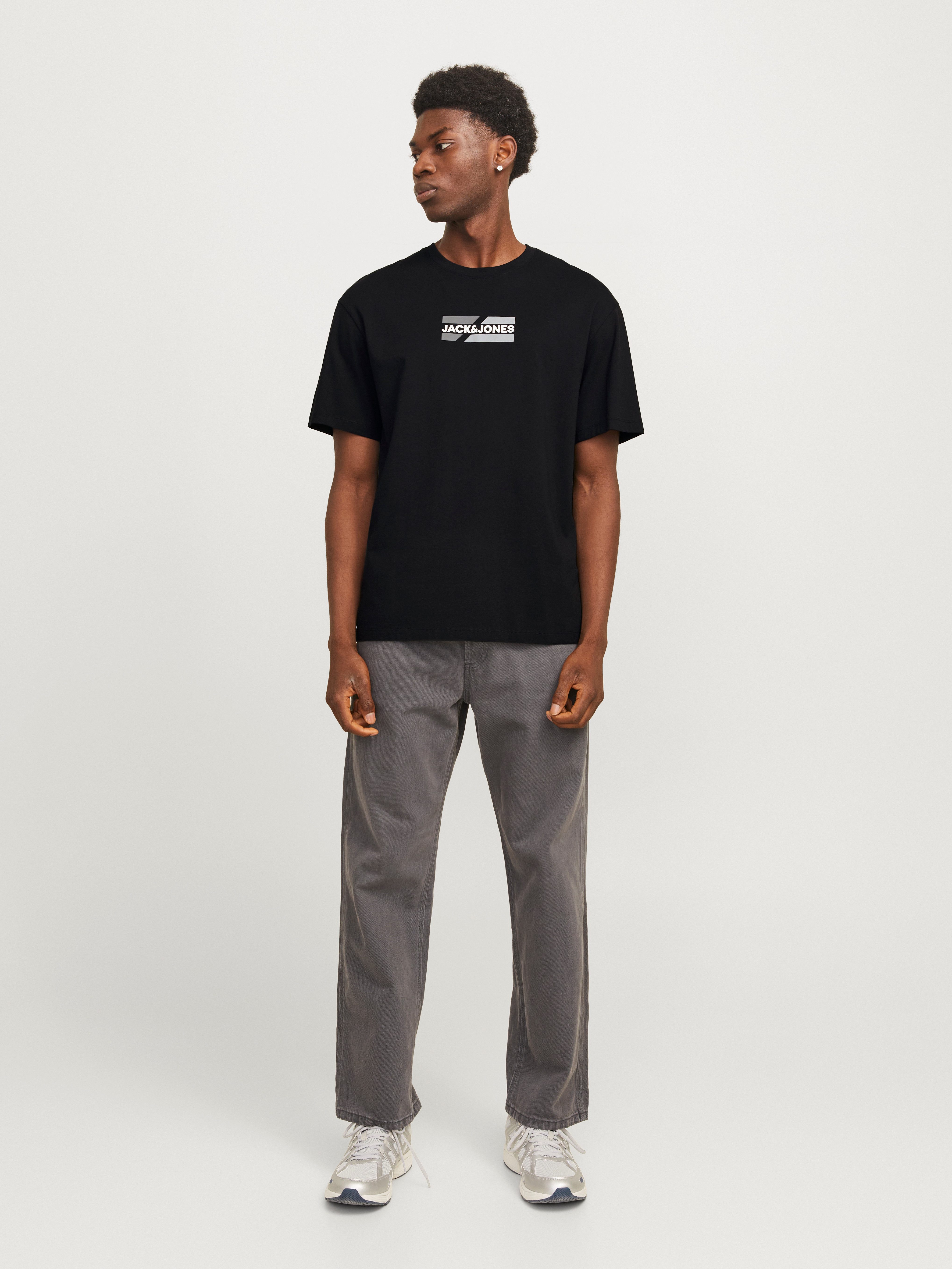 Jack & Jones Shirt met ronde hals JJECORP GRAPHIC TEE SS O-NECK NOOS