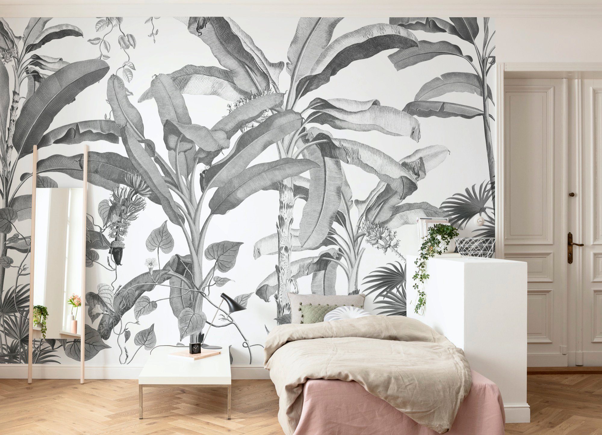 Komar Vliesbehang Digitale print vlies - Croissances Monochrome - Afmeting 400 x 280 cm