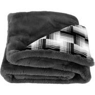 star home textil deken amala met zacht ruitmotief grijs