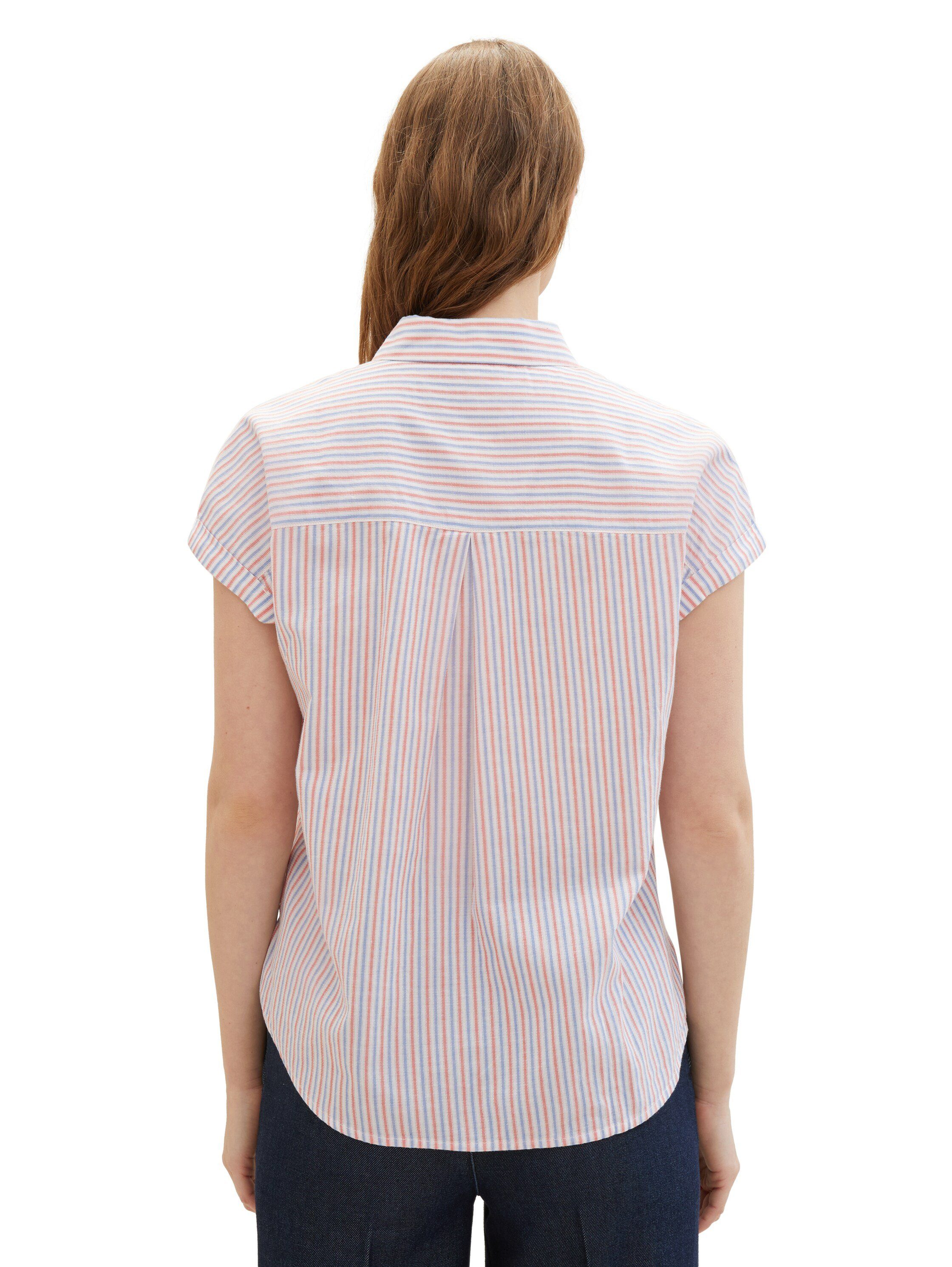 Tom Tailor Denim Blouse met korte mouwen in streep-look