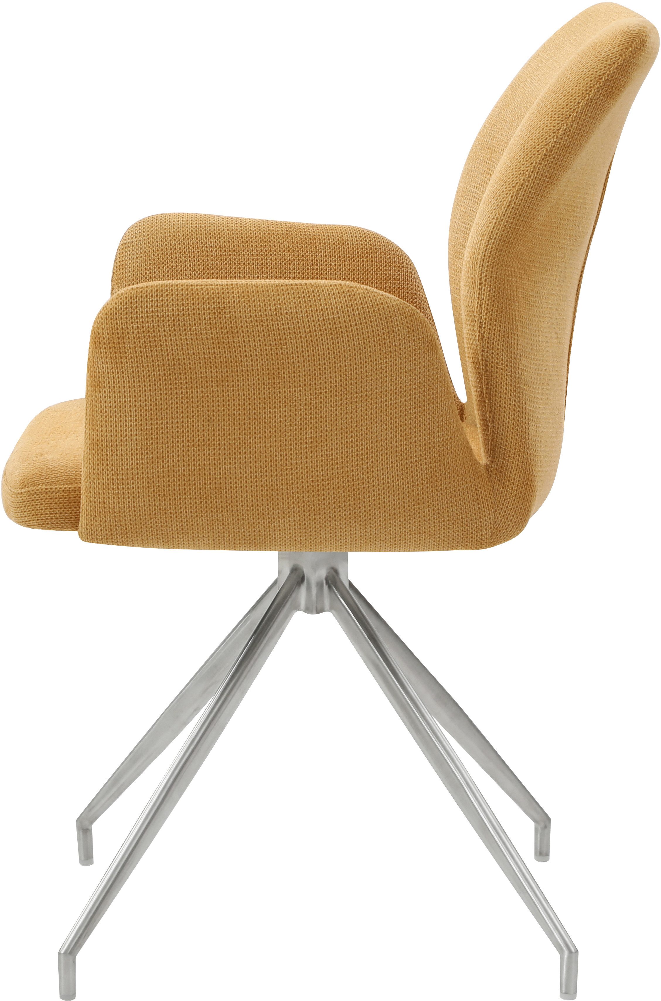 SalesFever Eethoek Tafelblad met echte boomrand, frame van roestvrij staal (set, 5-delig)