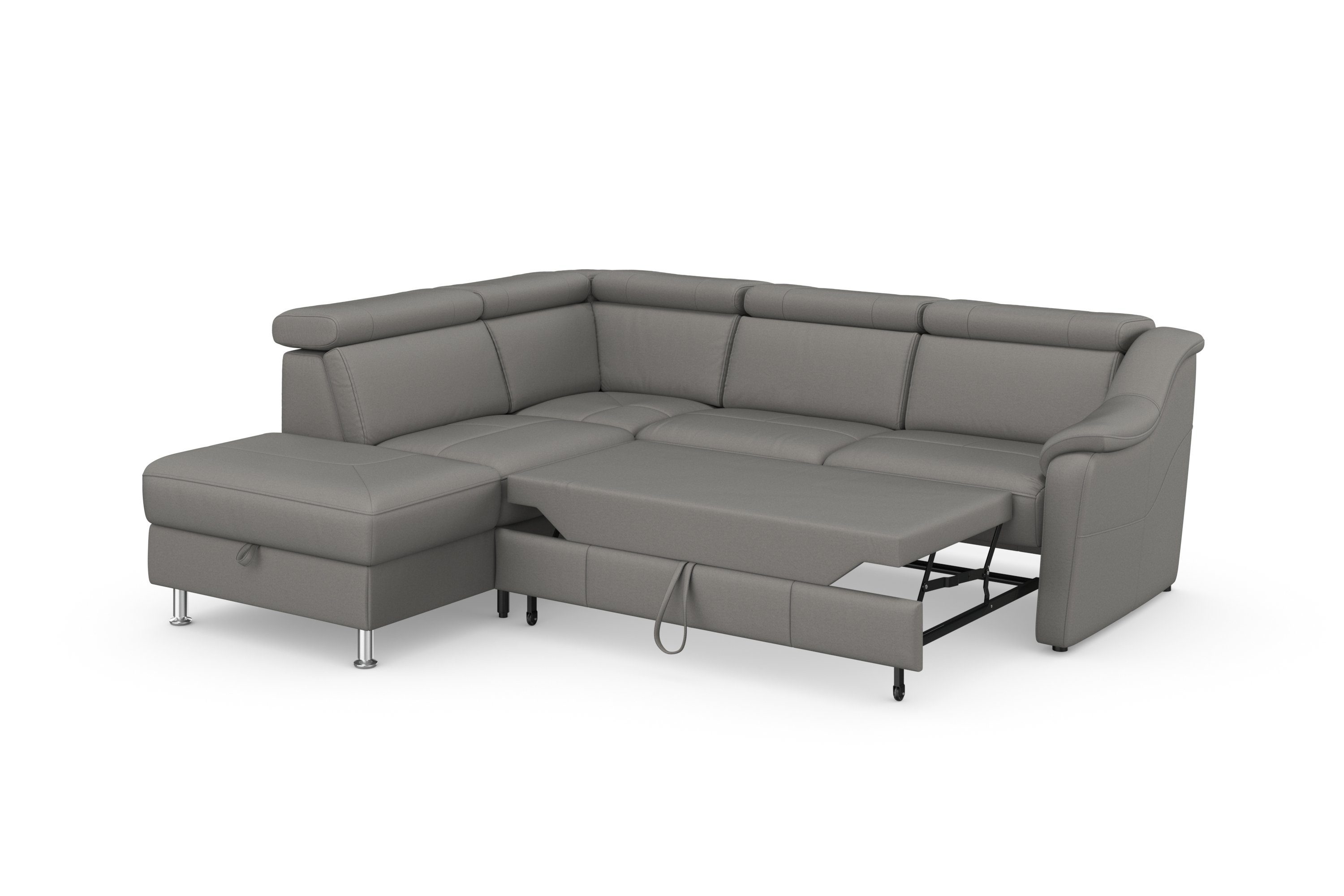 sit&more Hoekbank Freetown L-vorm met verstelbare hoofdsteun en comfortabele binnenvering