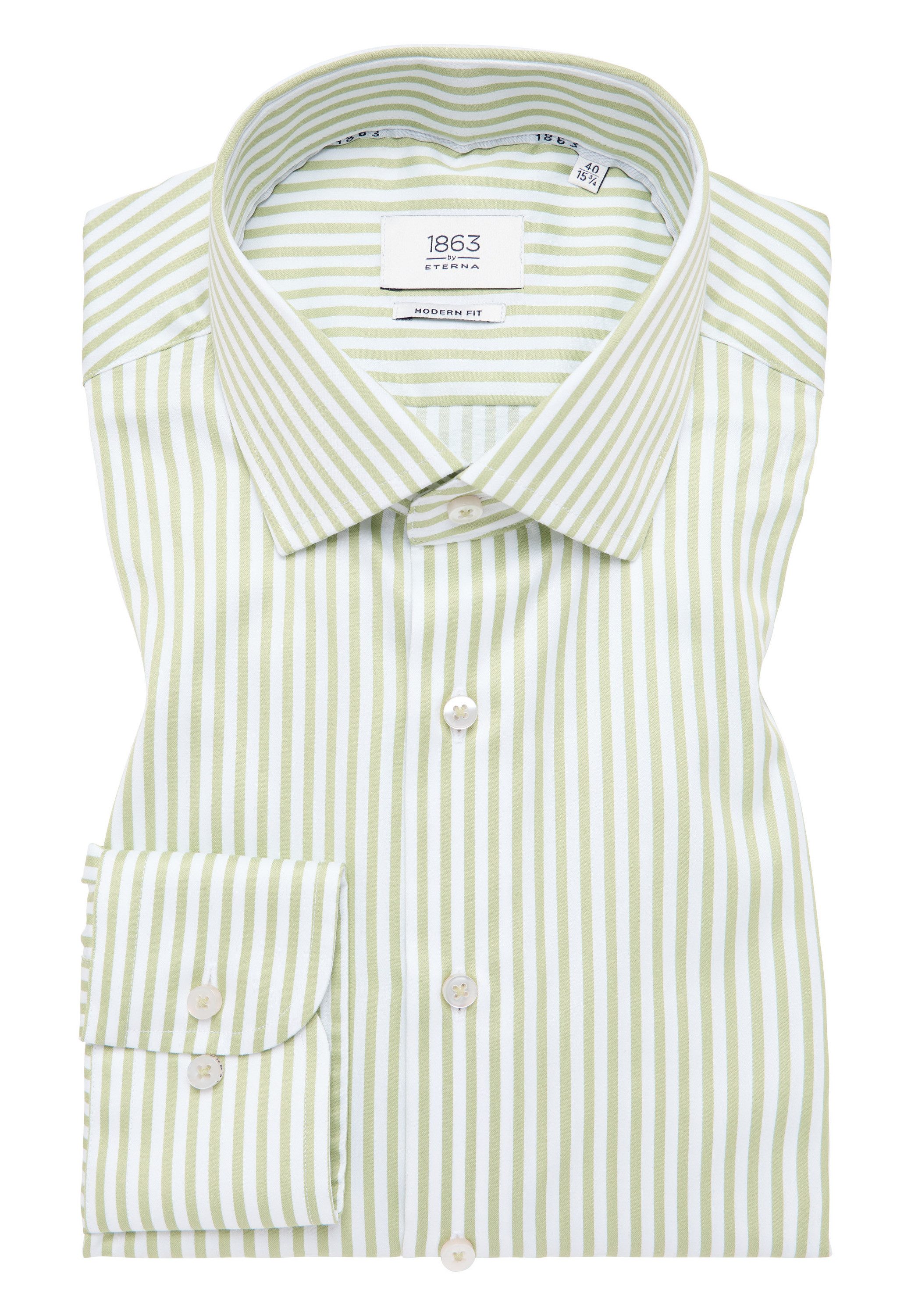 Eterna Overhemd met lange mouwen MODERN FIT NON IRON (strijkvrij)